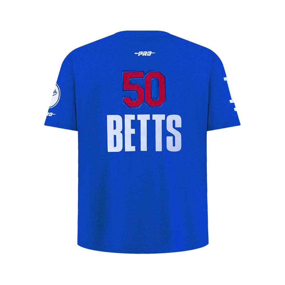 Pro Standard MLB LA Dodgers Mookie Betts #50 Classic Player Name & Number Big Boys' Taping Top