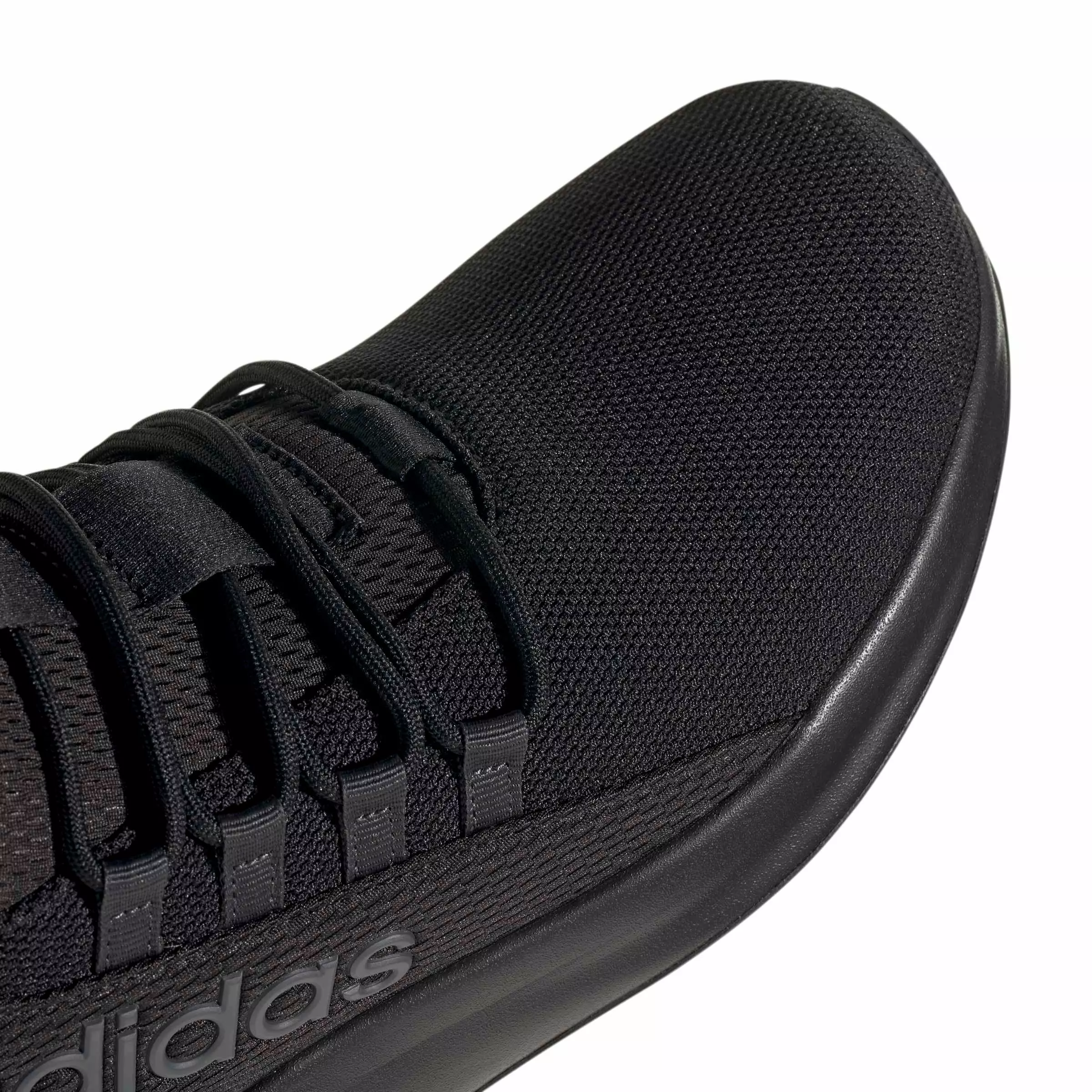 adidas Lite Racer Adapt 8.0 "Core Black/Core Black/Carbon" Men's Wide Shoe - BLACK/BLACK/CARBON