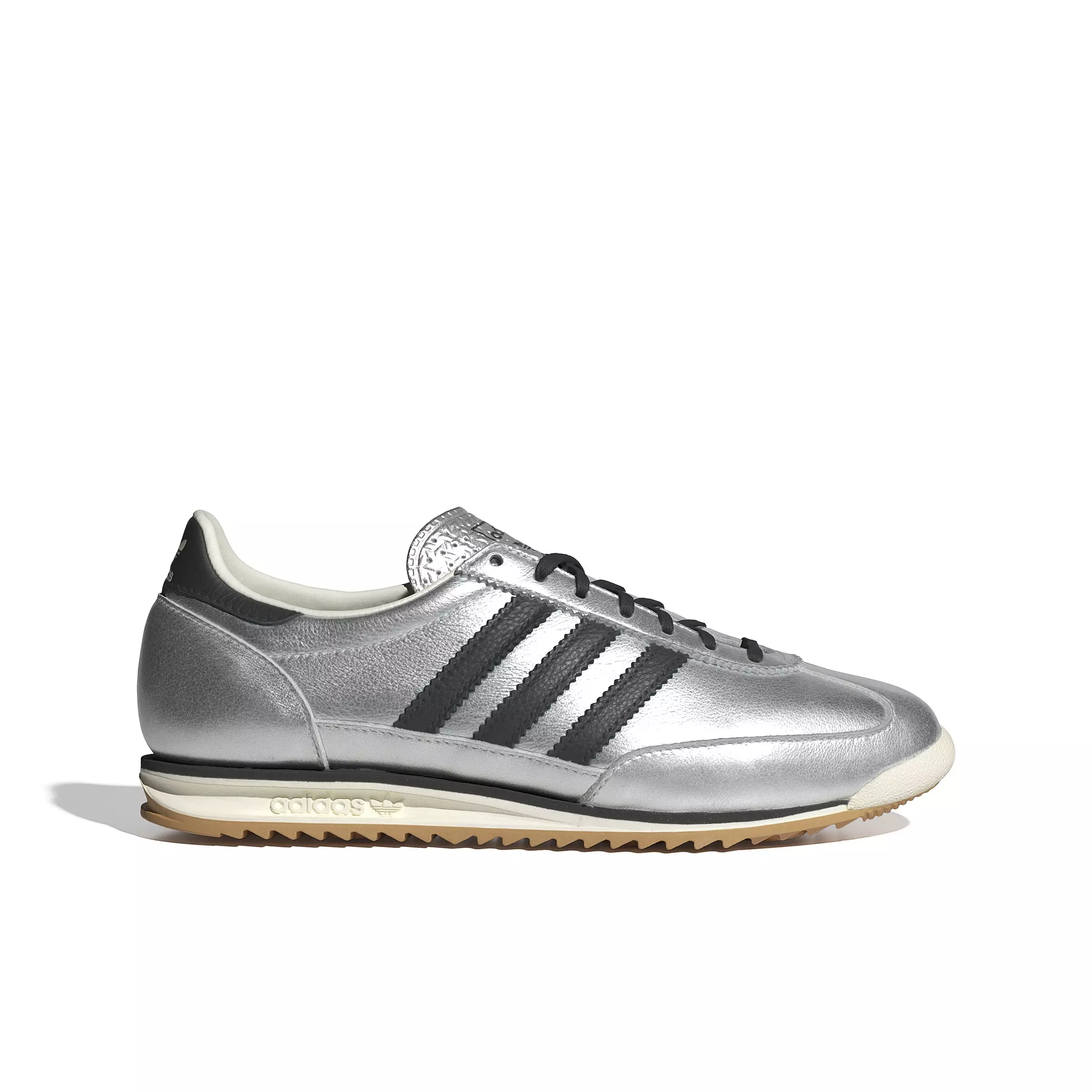 adidas Originals SL 72 OG "Silver Metallic/Black/Off White" Women's Shoe - SILVER/BLACK/OFF WHITE