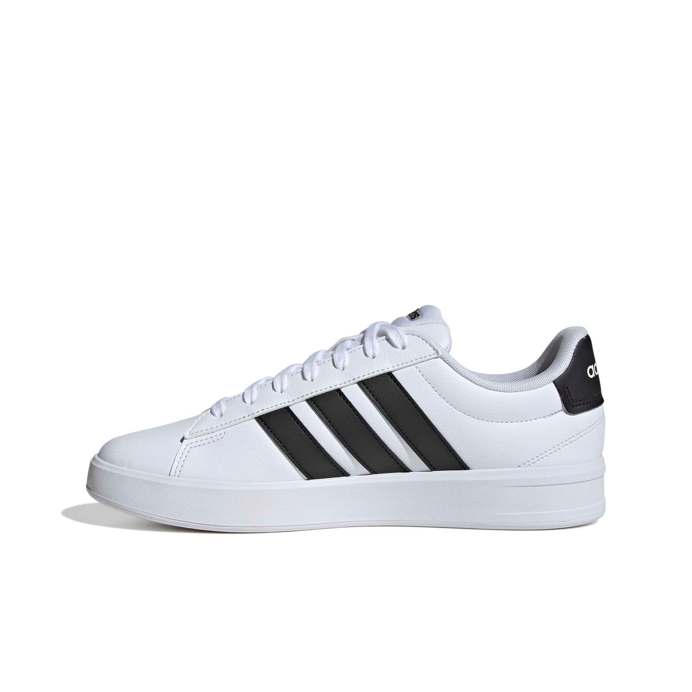 adidas Grand Court "Ftwr White/Core Black/Ftwr White" Men's Shoe - WHITE/BLACK/WHITE
