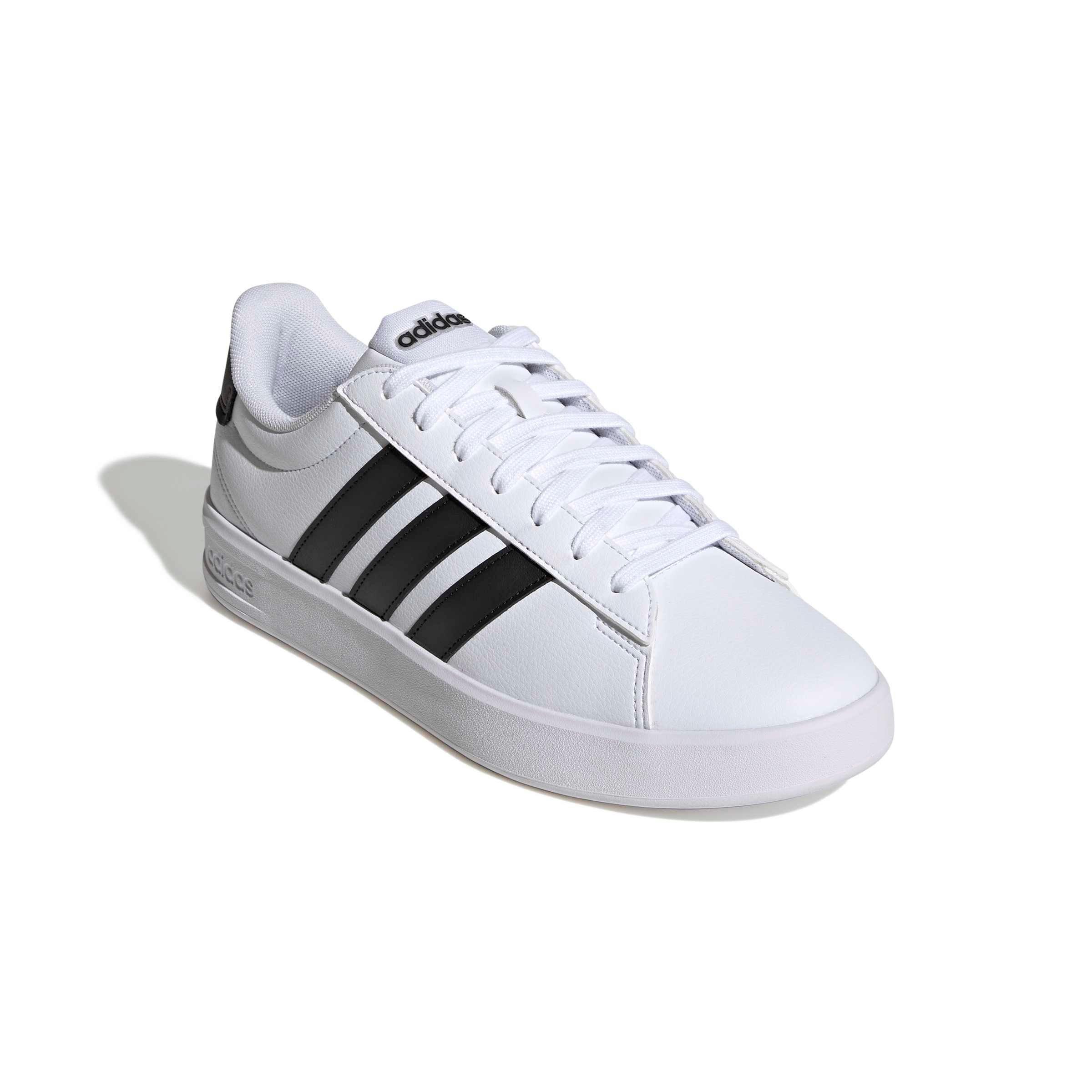 adidas Grand Court "Ftwr White/Core Black/Ftwr White" Men's Shoe - WHITE/BLACK/WHITE