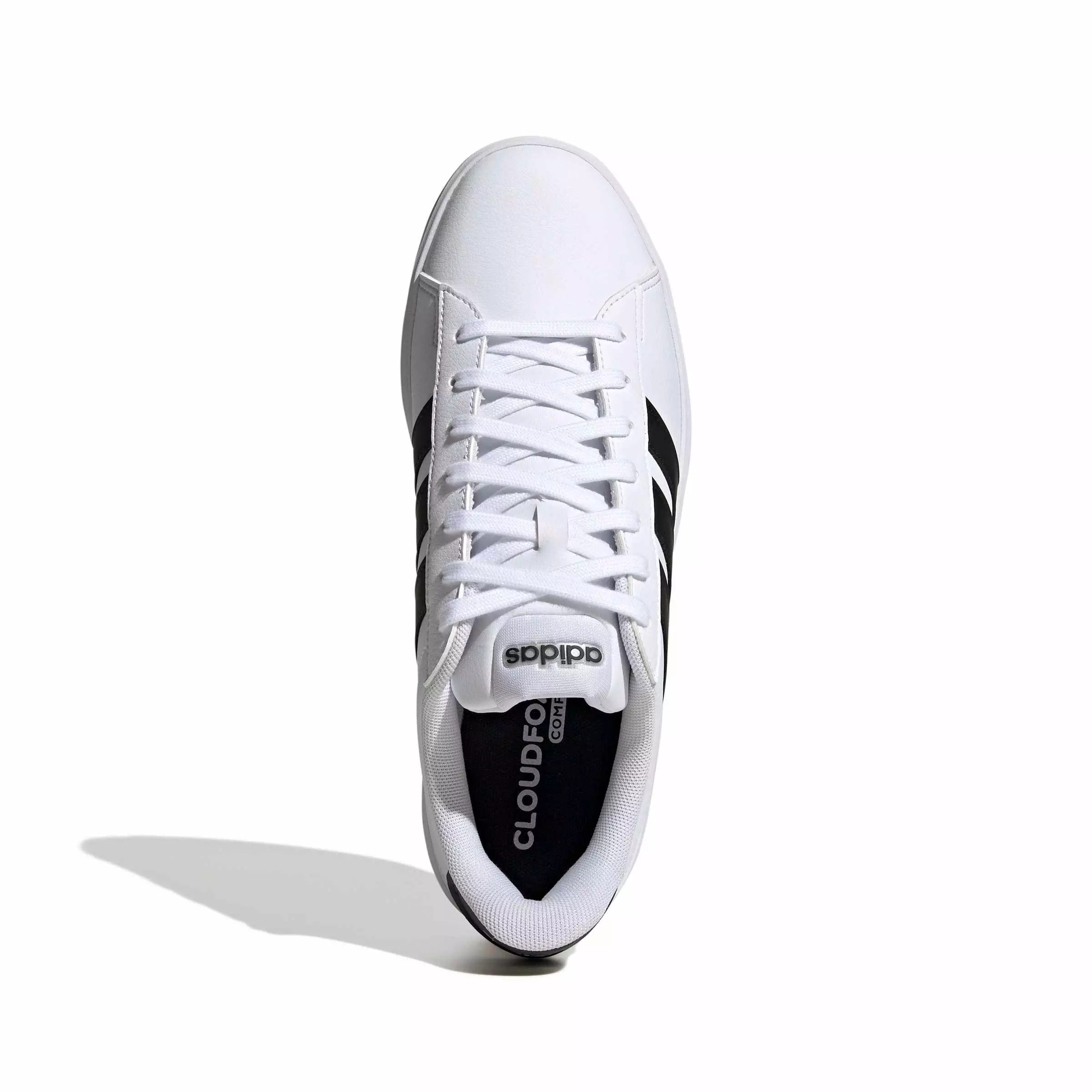adidas Grand Court "Ftwr White/Core Black/Ftwr White" Men's Shoe - WHITE/BLACK/WHITE