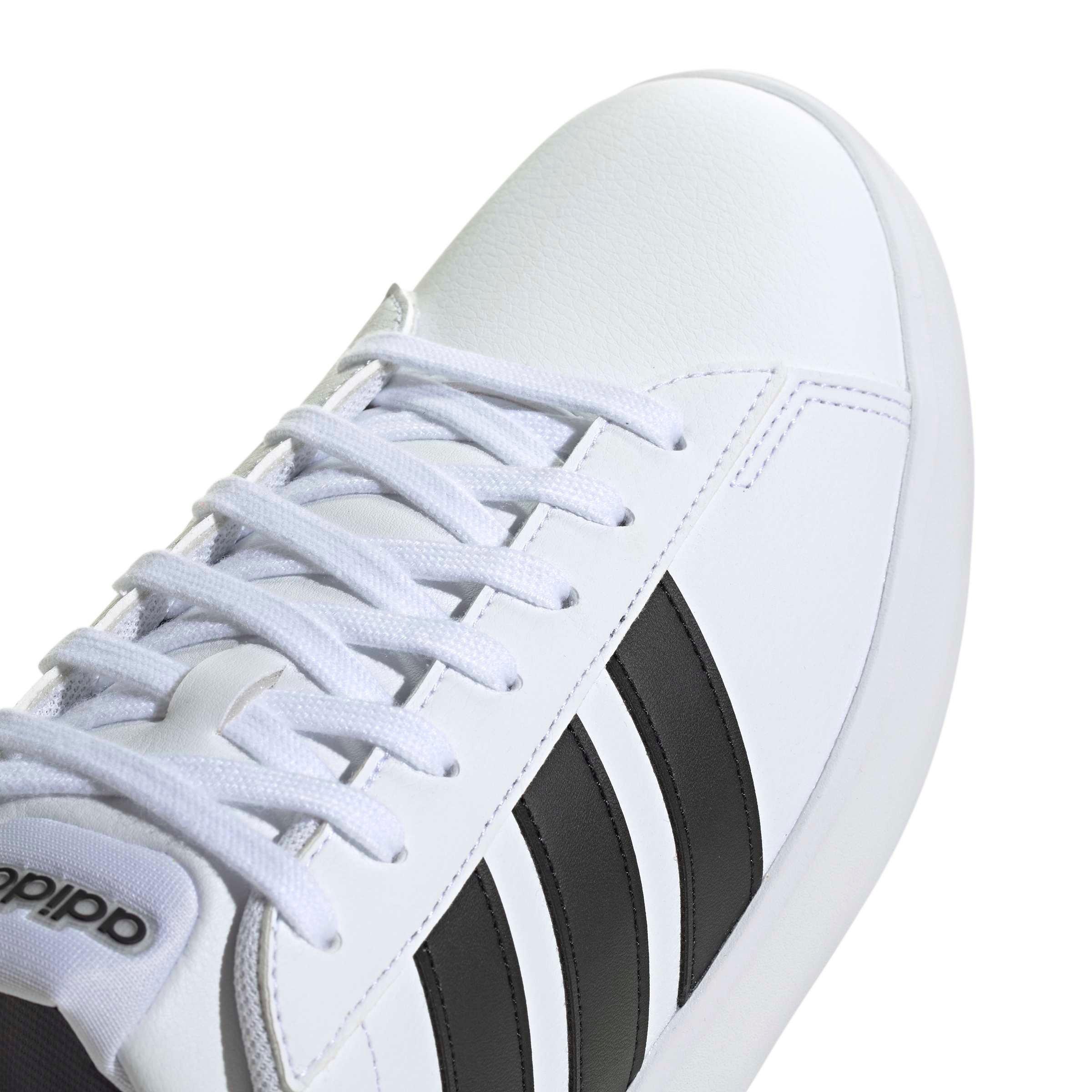 adidas Grand Court "Ftwr White/Core Black/Ftwr White" Men's Shoe - WHITE/BLACK/WHITE