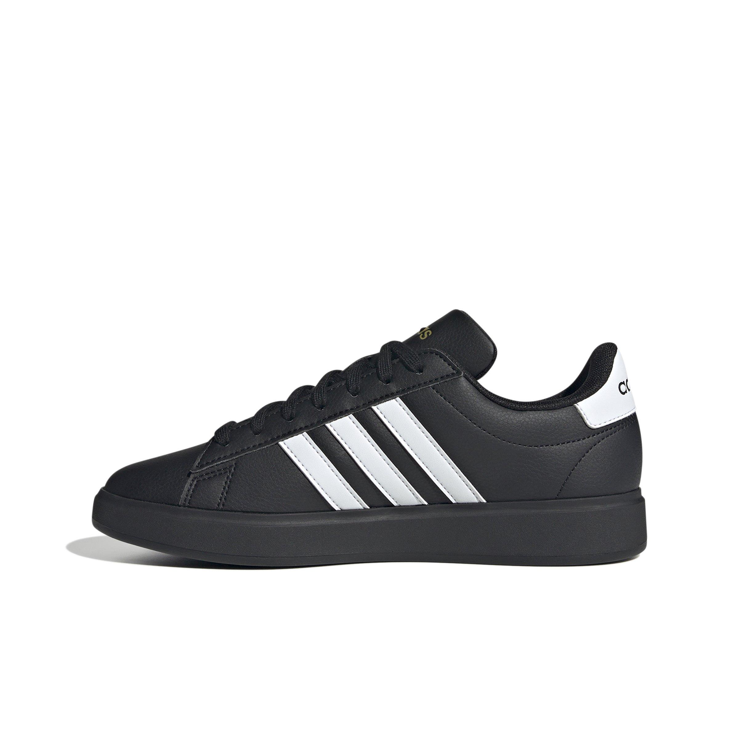 adidas Grand Court "Core Black/Ftwr White/Gold Metallic" Women's Shoe - BLACK/WHITE/GOLD Thumbnail View 2
