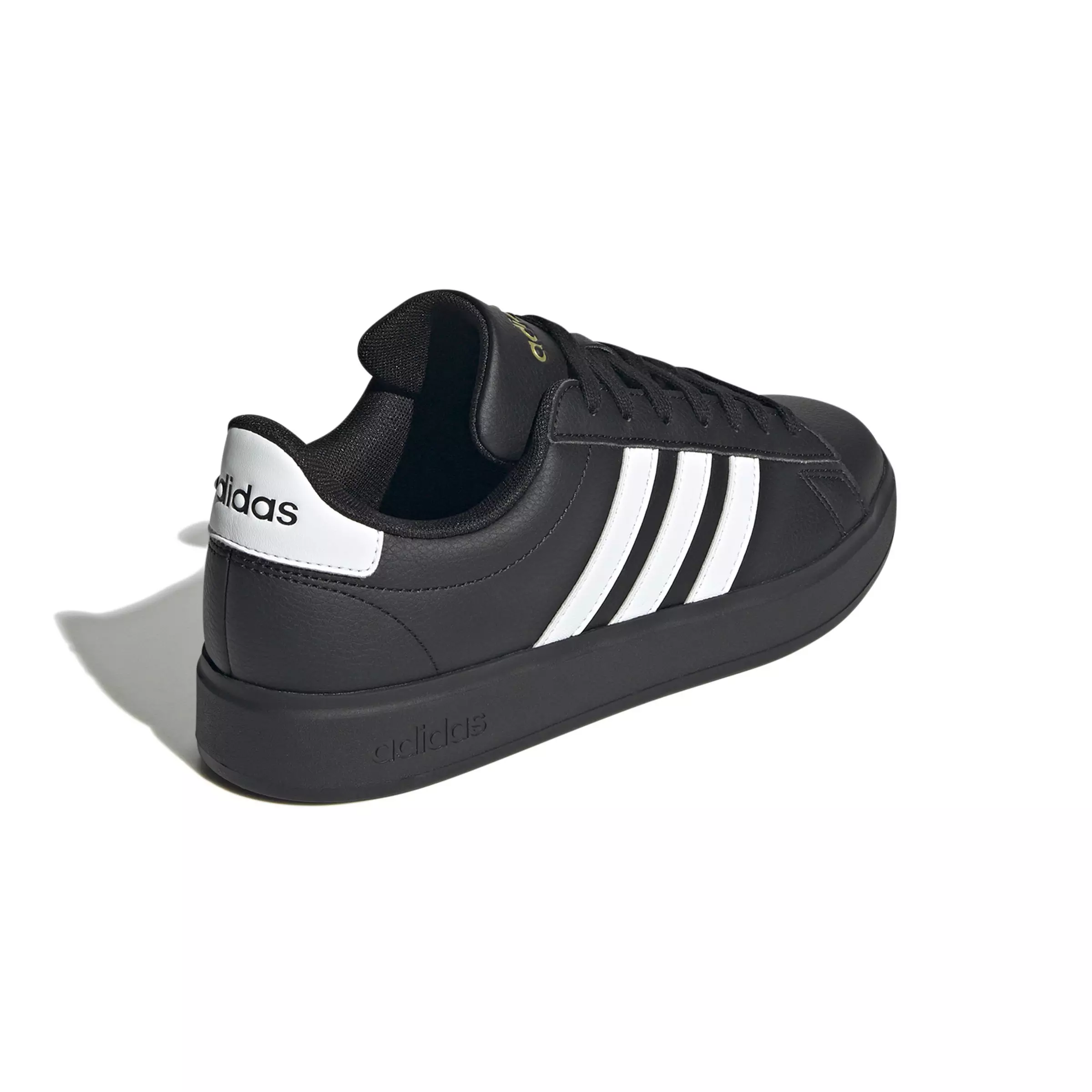 adidas Grand Court "Core Black/Ftwr White/Gold Metallic" Women's Shoe - BLACK/WHITE/GOLD