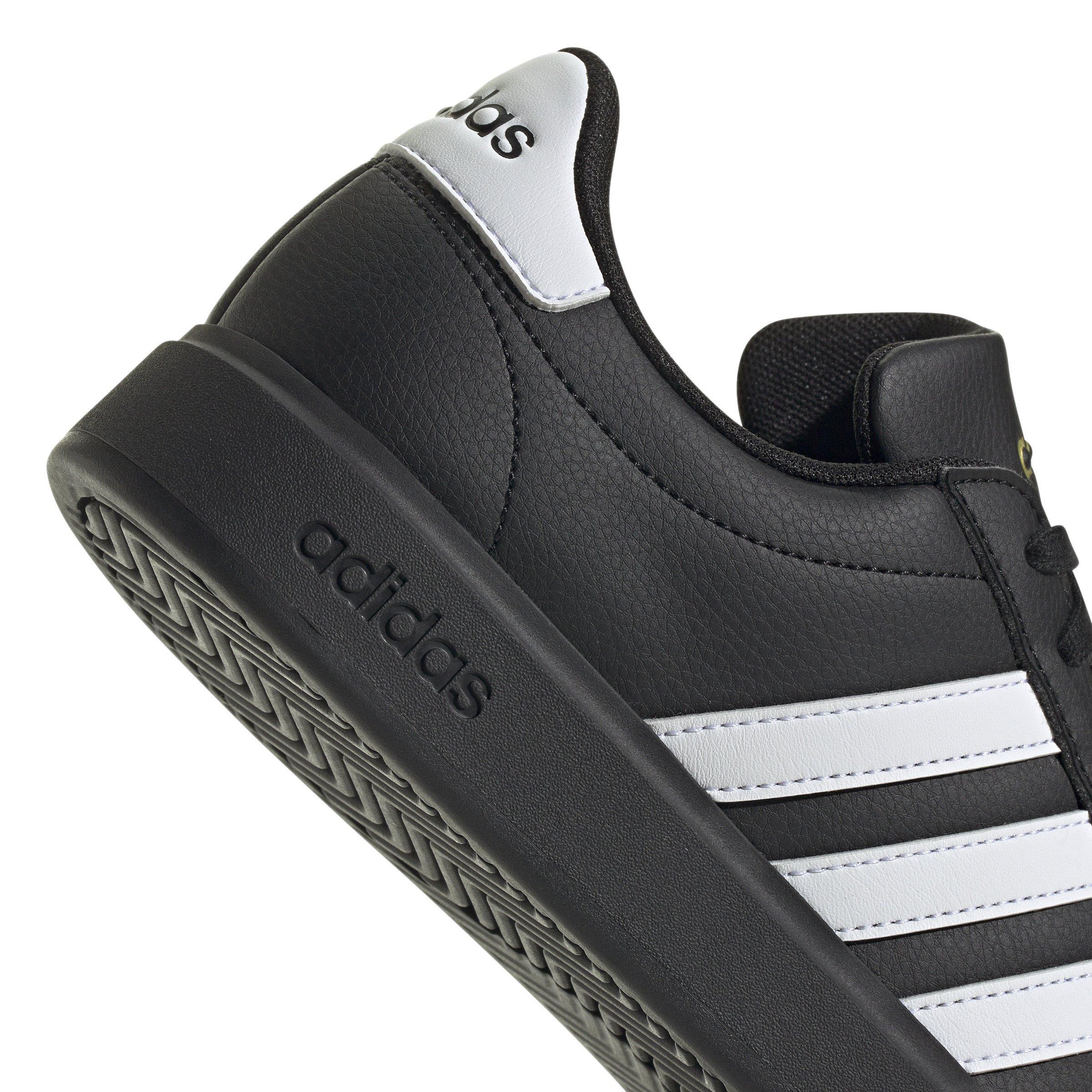 adidas Grand Court "Core Black/Ftwr White/Gold Metallic" Women's Shoe - BLACK/WHITE/GOLD Thumbnail View 7