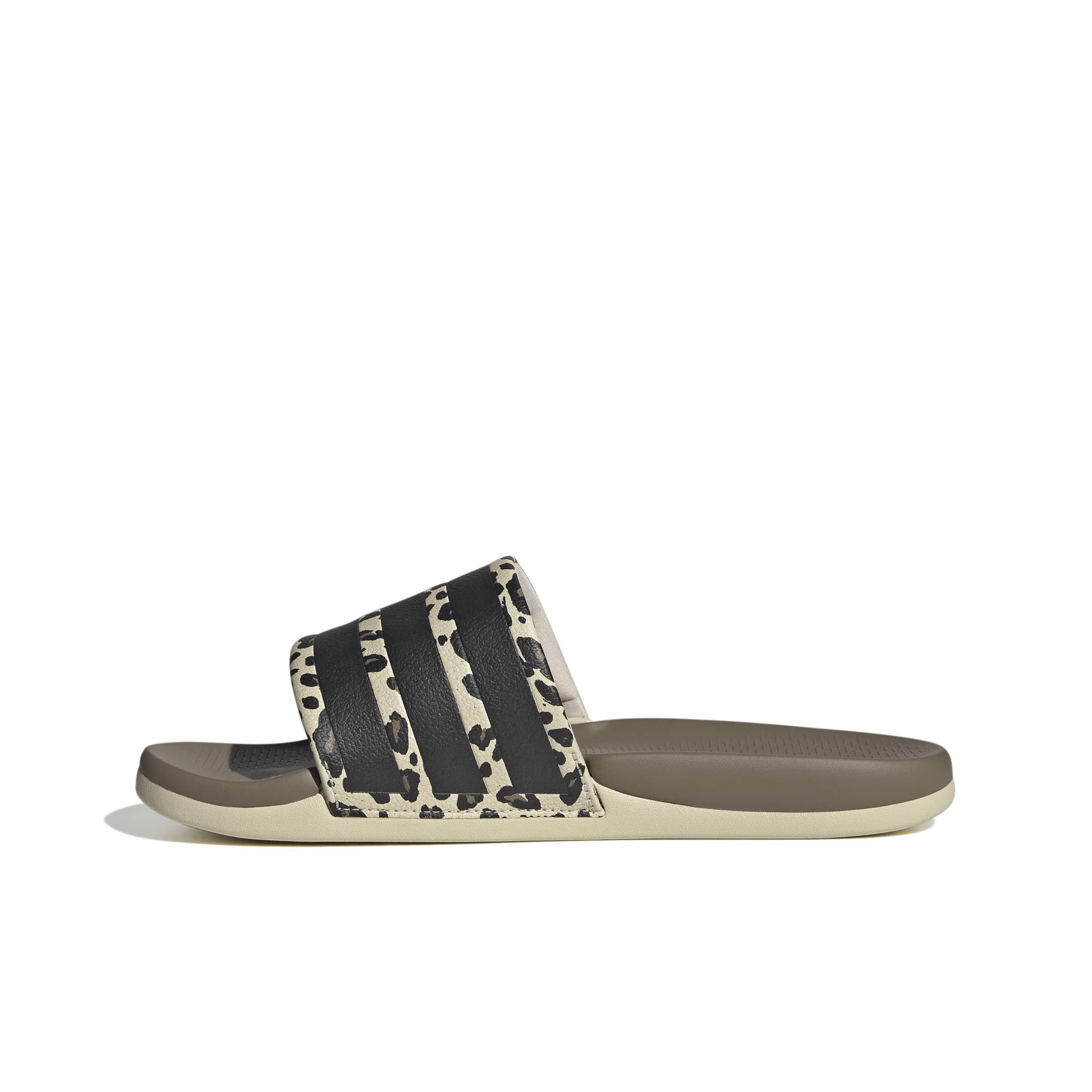 adidas Adilette Comfort 2.0 "Crystal Linen/Core Black/Crystal Linen" Men's Slide - LINEN/BLACK/LINEN