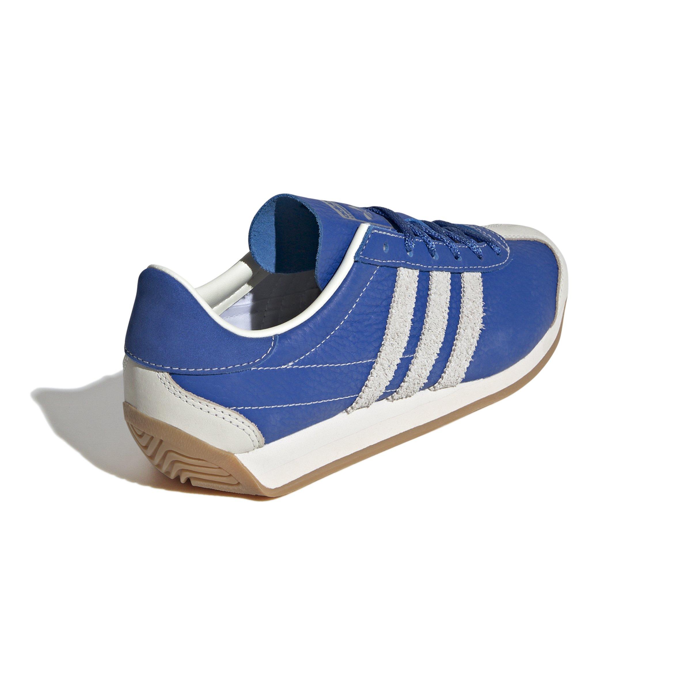 adidas Originals Country OG "Blue/Off White/Silver Metallic" Women's Shoe - BLUE/OFFWHITE/SILVER Thumbnail View 4