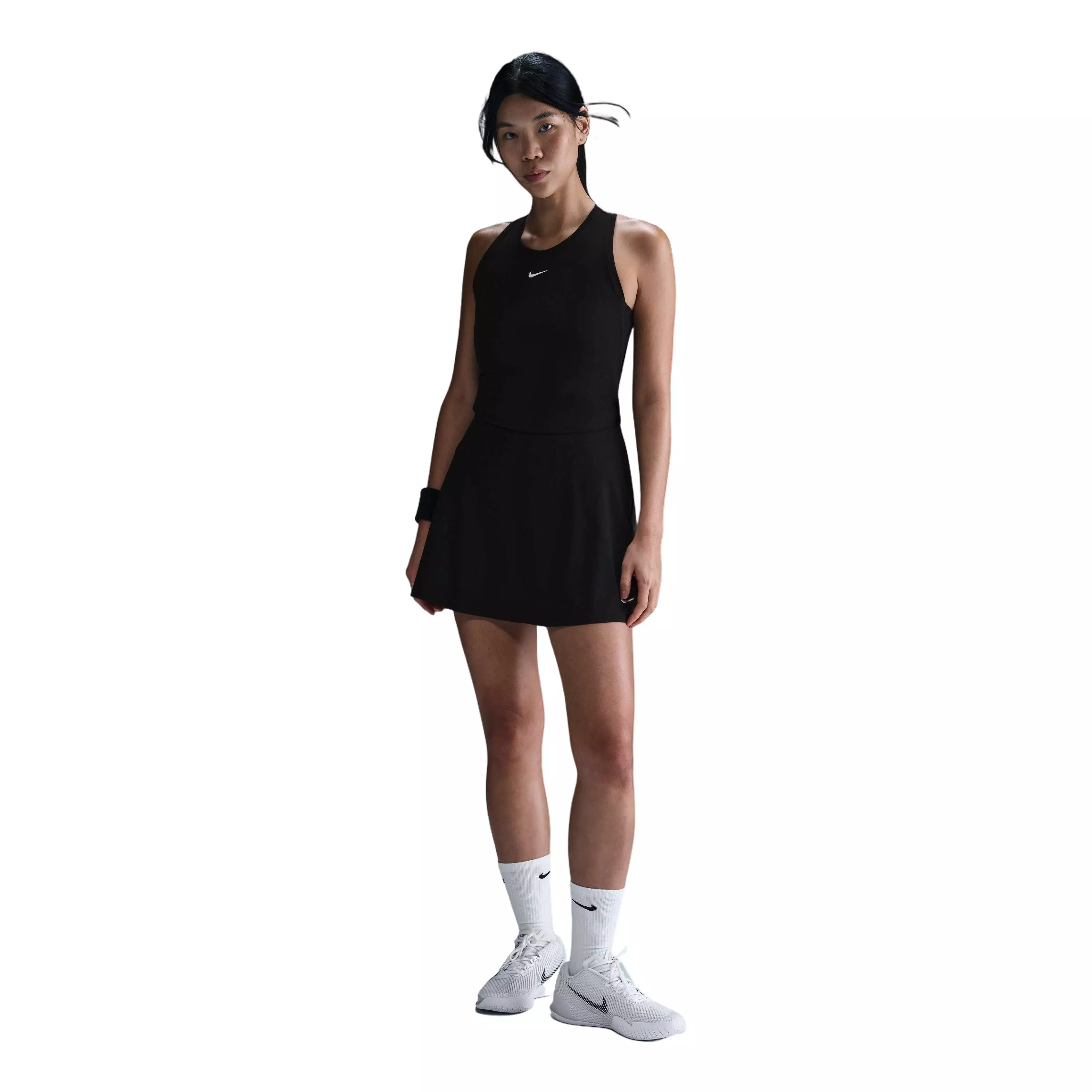 Nike Women's Dri-FIT​ Victory Tennis Tank Top -Black - BLACK