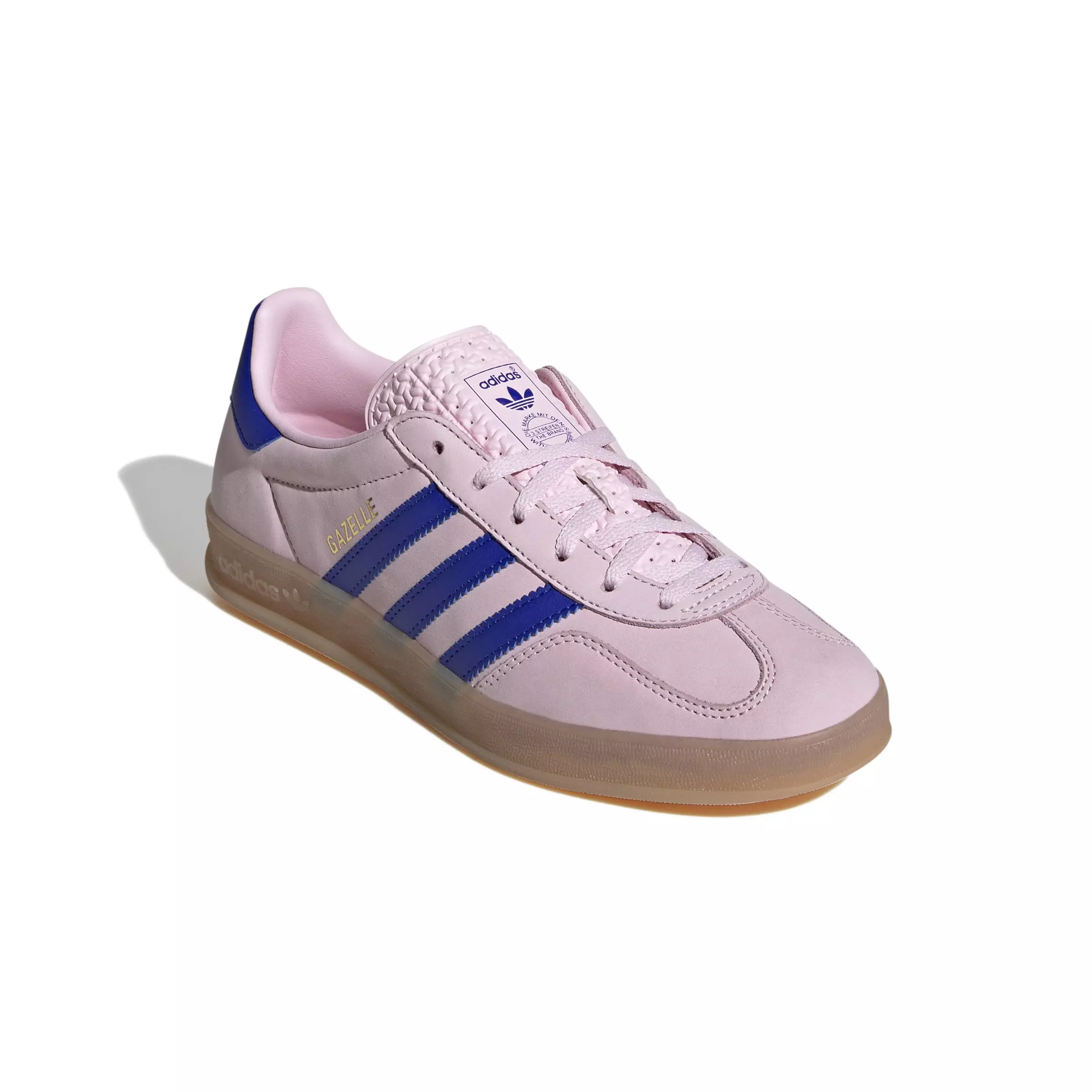 adidas Originals Gazelle "Clear Pink/Lucid Blue/Gum 3" Women's Shoe - PINK/BLUE/GUM