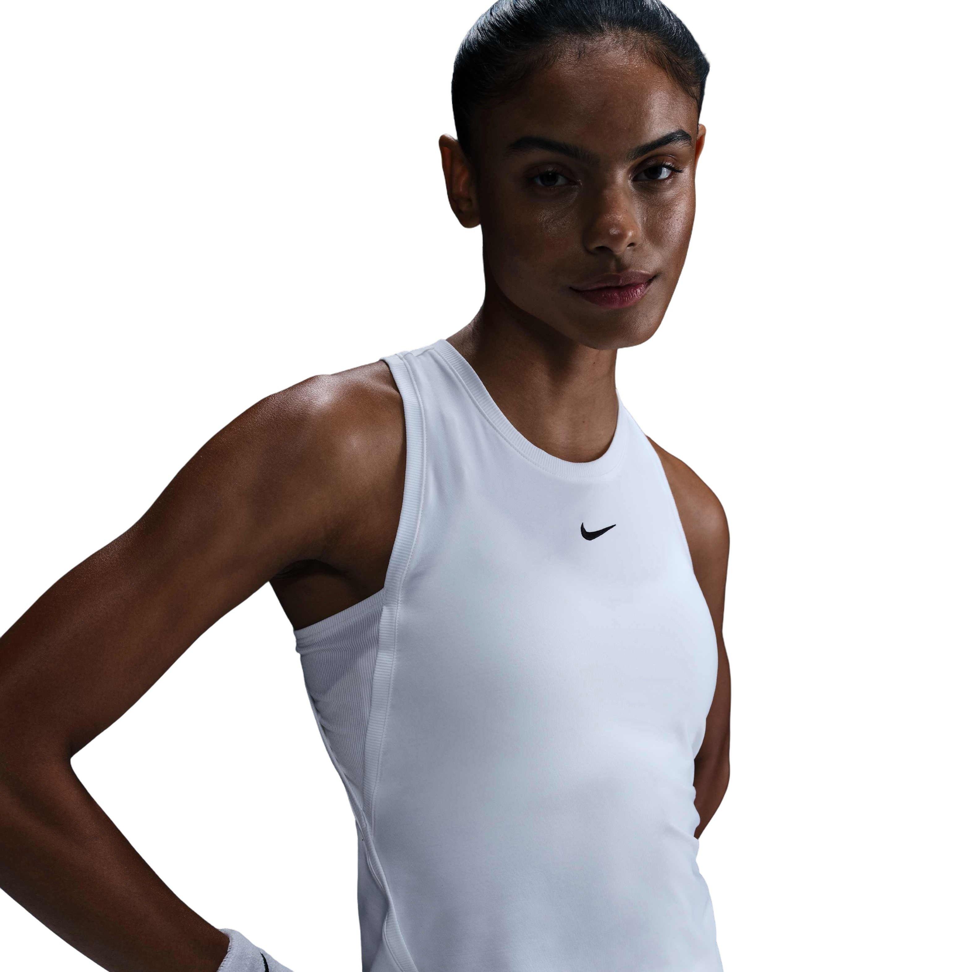 Nike Women's Dri-FIT​ Victory Tennis Tank Top - White - WHITE Thumbnail View 1