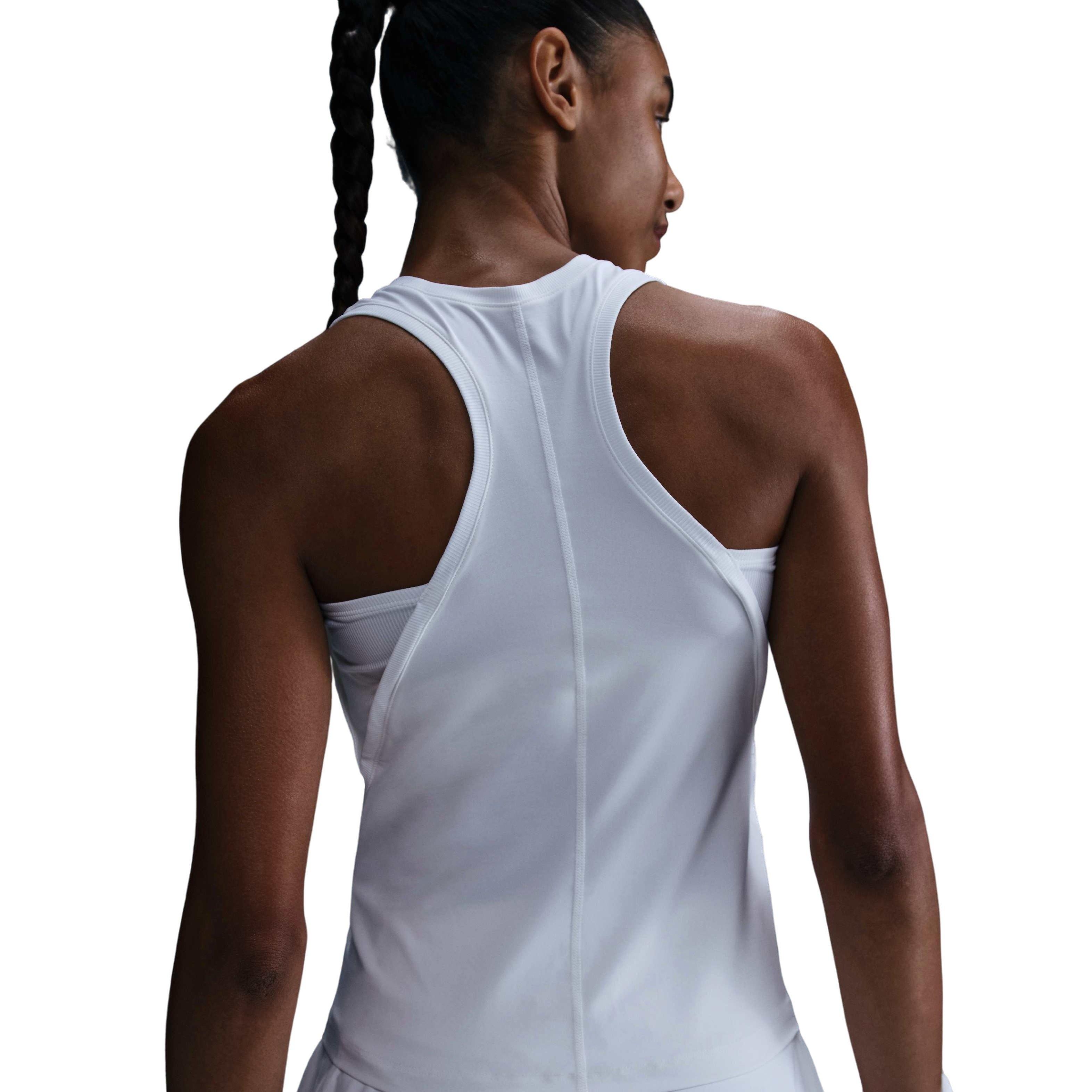 Nike Women's Dri-FIT​ Victory Tennis Tank Top - White - WHITE Thumbnail View 2