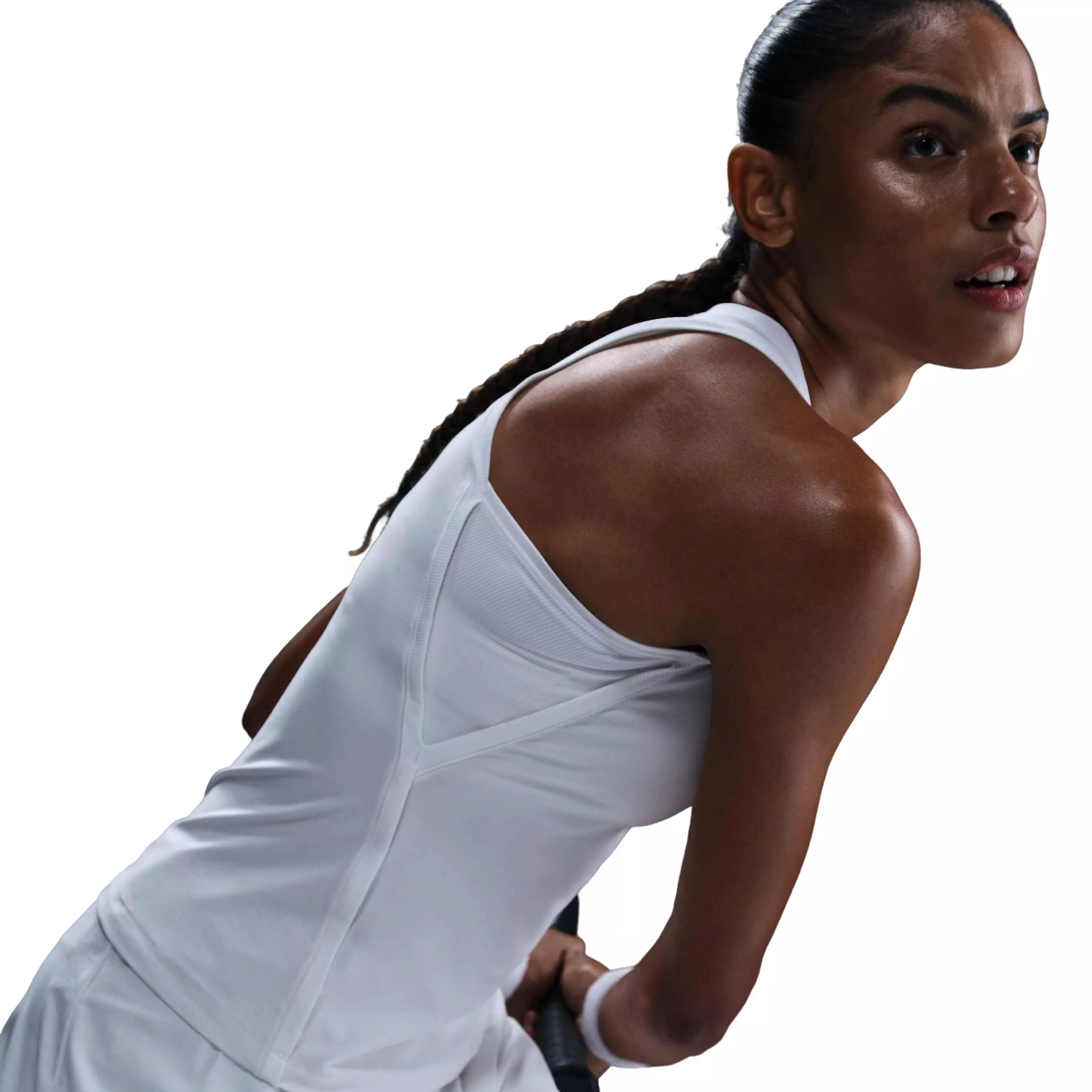 Nike Women's Dri-FIT​ Victory Tennis Tank Top -White - WHITE