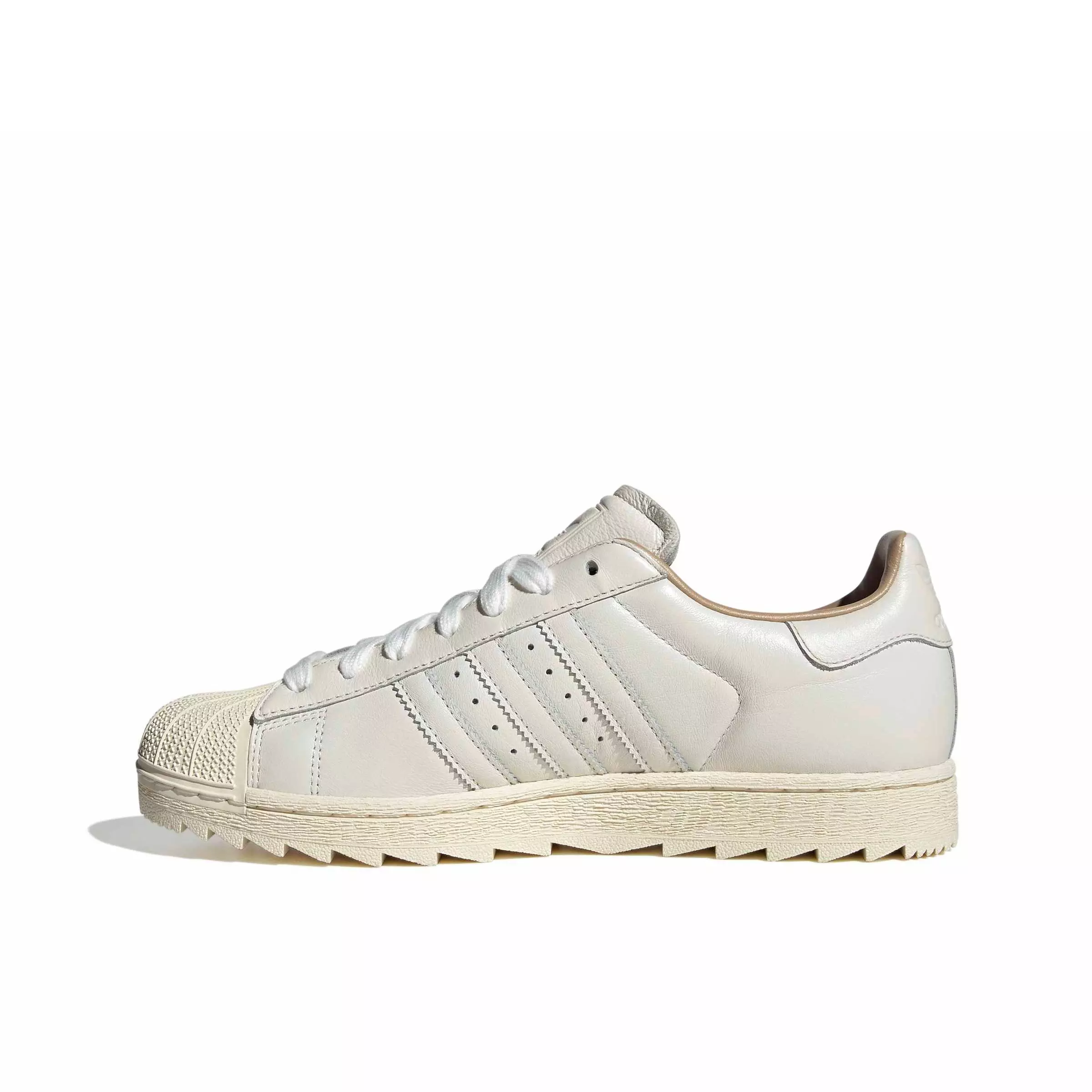 adidas Originals Superstar II Ripple "Core White/Core White/Warm Sandstone" Men's Shoe - WHITE/WHITE/SANDSTONE