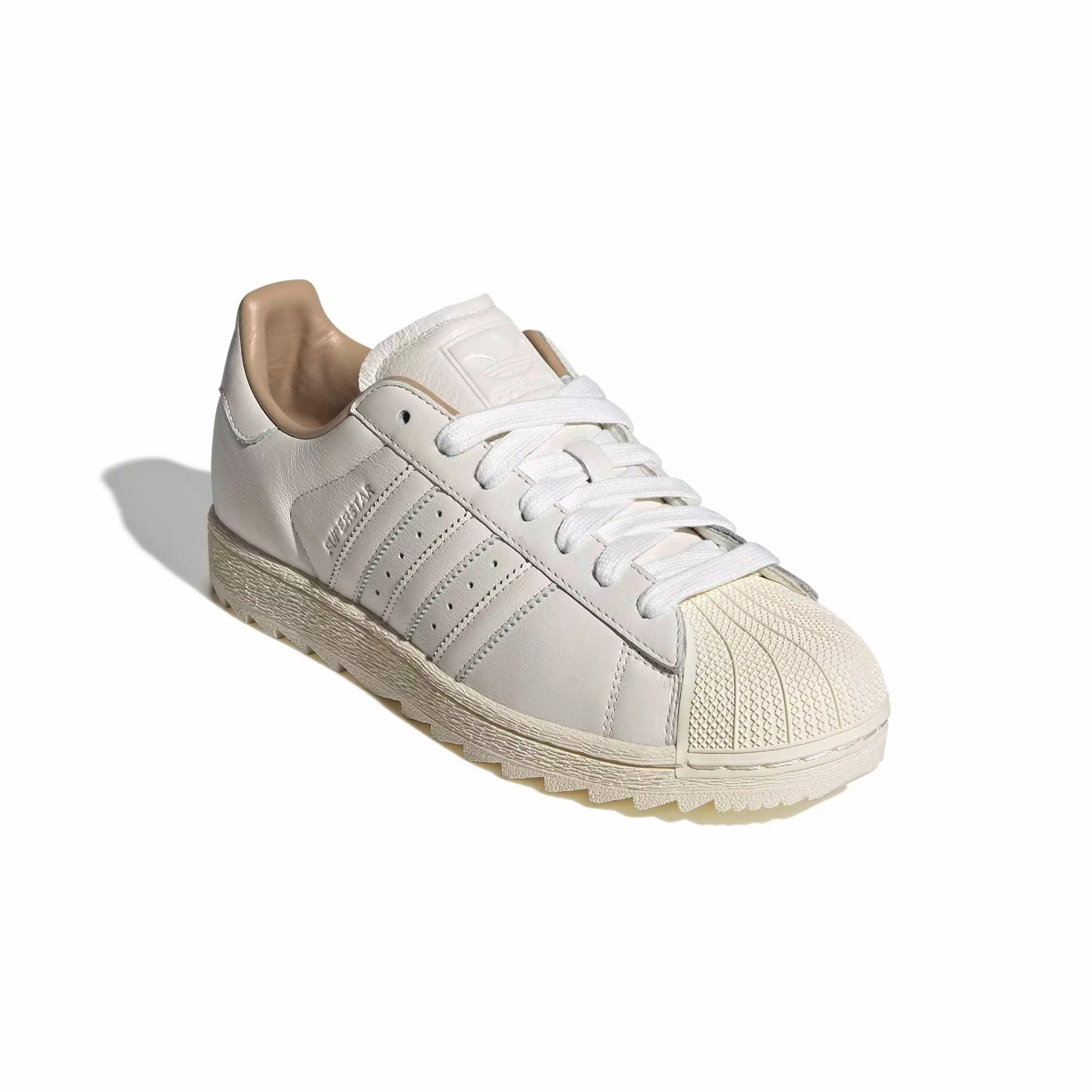 adidas Originals Superstar II Ripple "Core White/Core White/Warm Sandstone" Men's Shoe - WHITE/WHITE/SANDSTONE