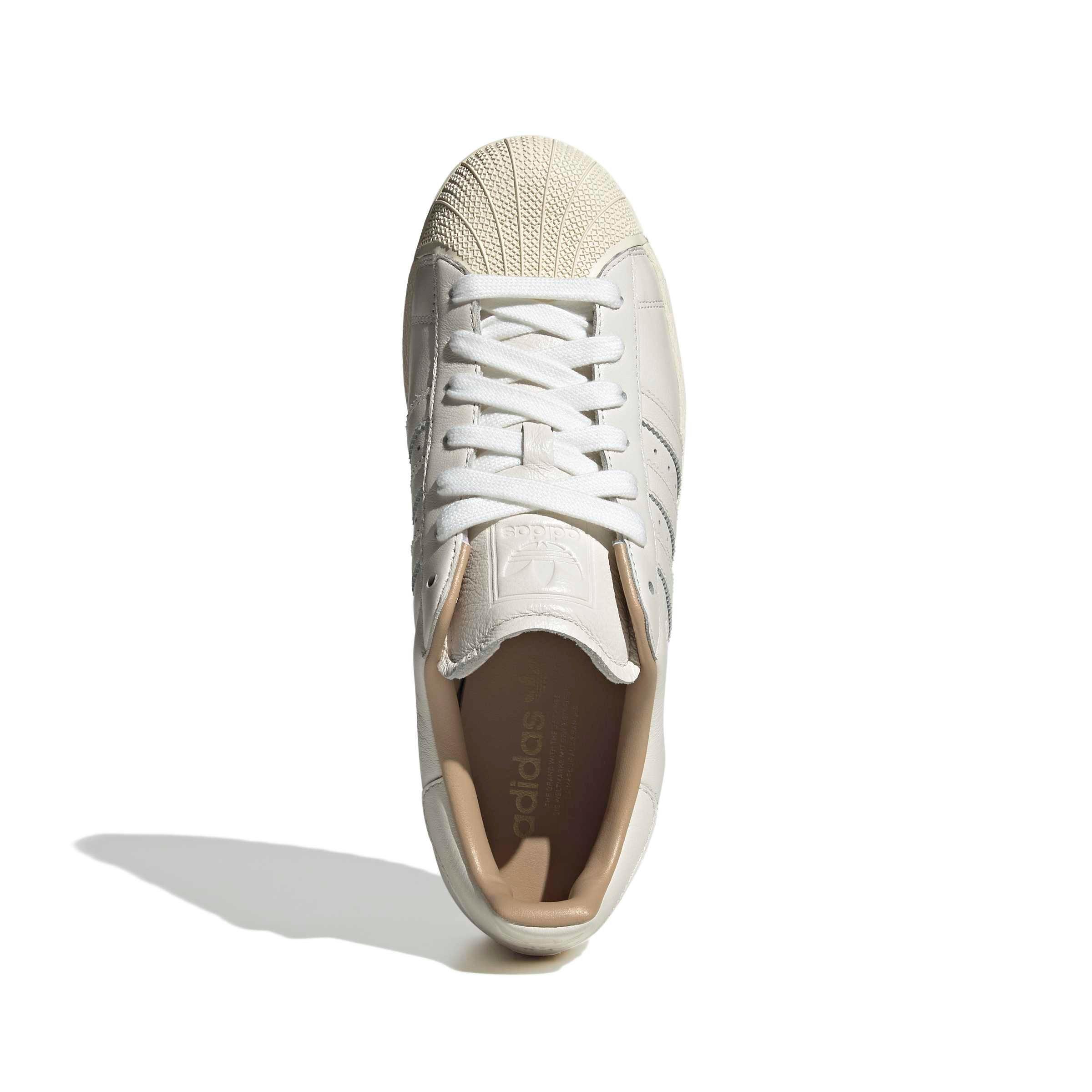 adidas Originals Superstar II Ripple "Core White/Core White/Warm Sandstone" Men's Shoe - WHITE/WHITE/SANDSTONE