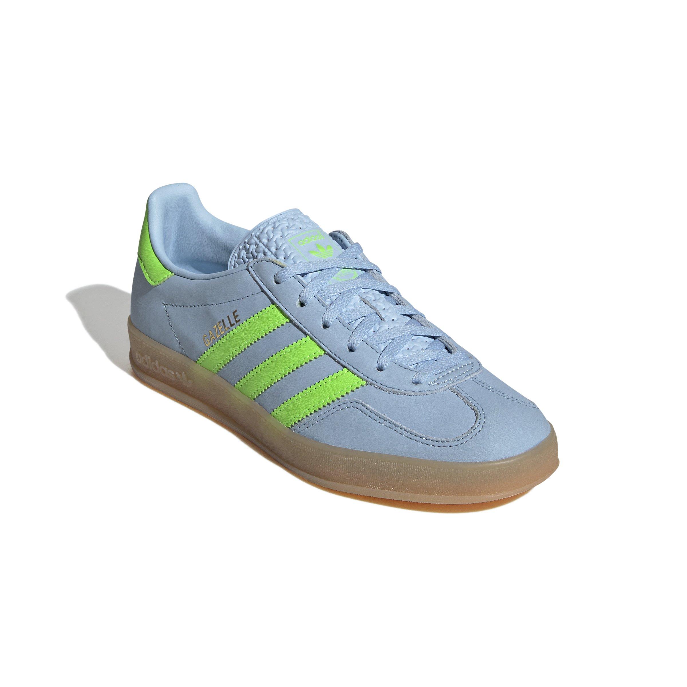 adidas Originals Gazelle "Clear Sky/Solar Green/Gum 3" Women's Shoe - SKY/GREEN/GUM Thumbnail View 3