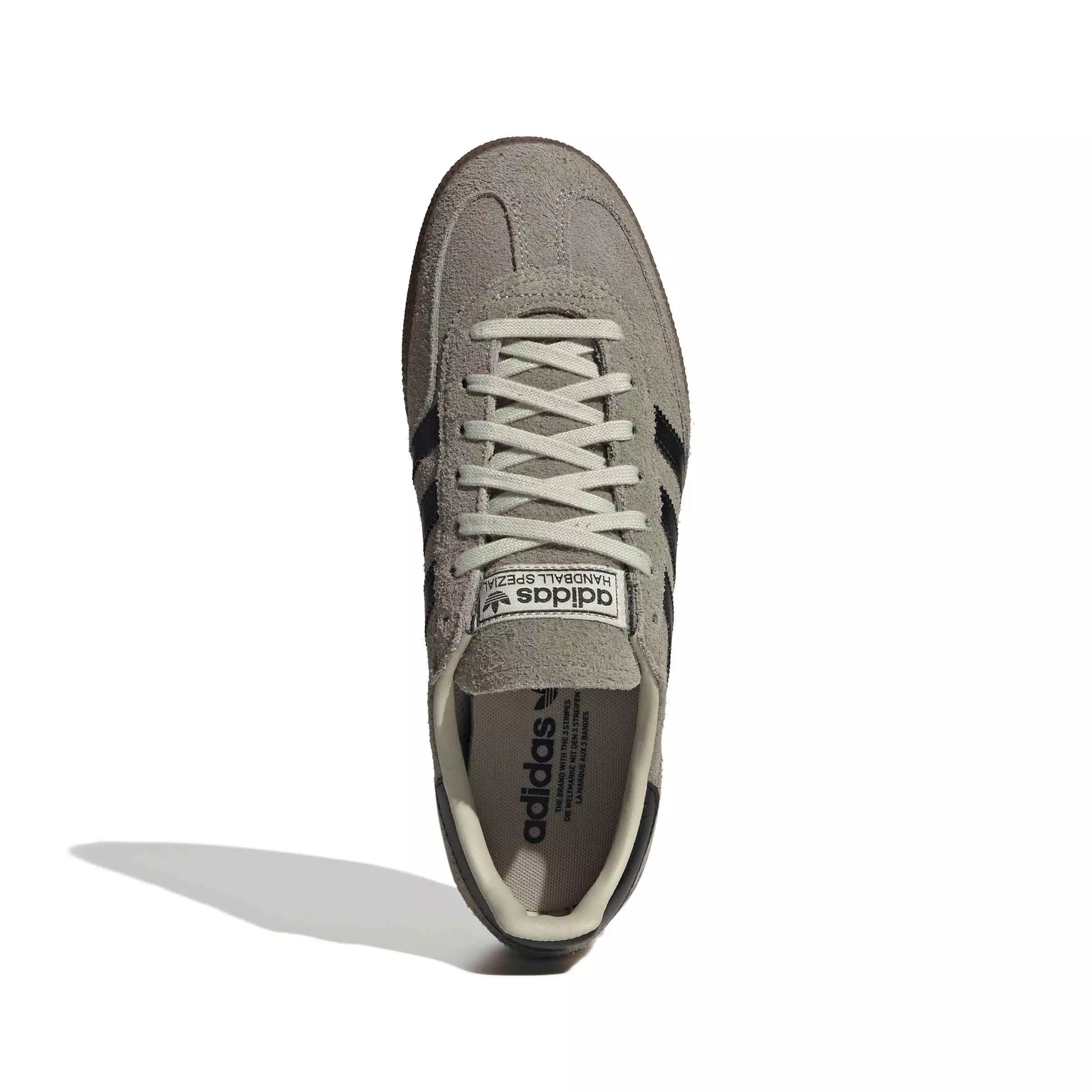 adidas Originals Handball Spezial "Silver Pebble/Core Black/Gum 5" Men's Shoe - SILVER/BLACK/GUM