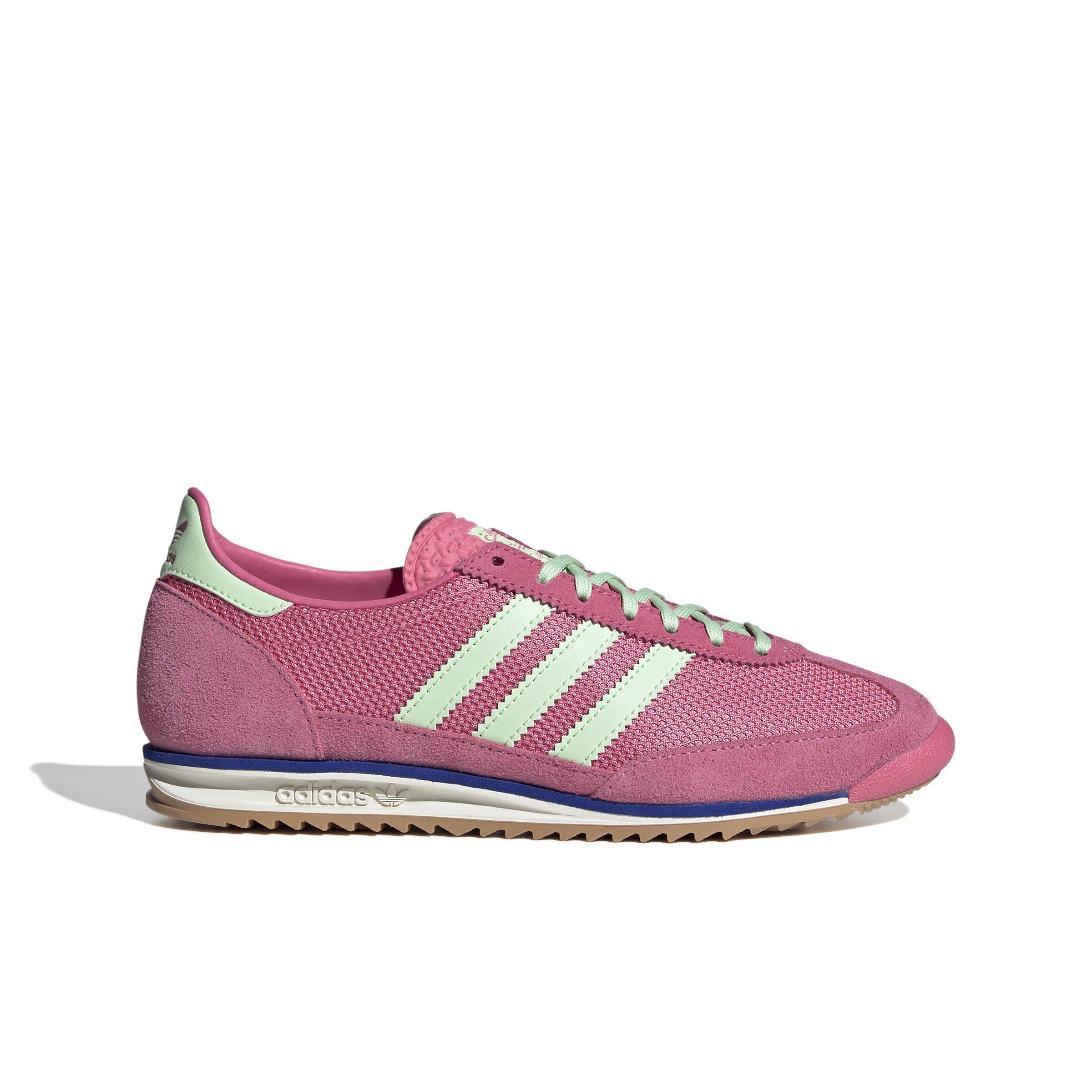 adidas Originals SL 72 OG "Pink Fusion/Semi Green Spark/Lucid Blue" Women's Shoe - PINK/GREEN/BLUE Thumbnail View 1