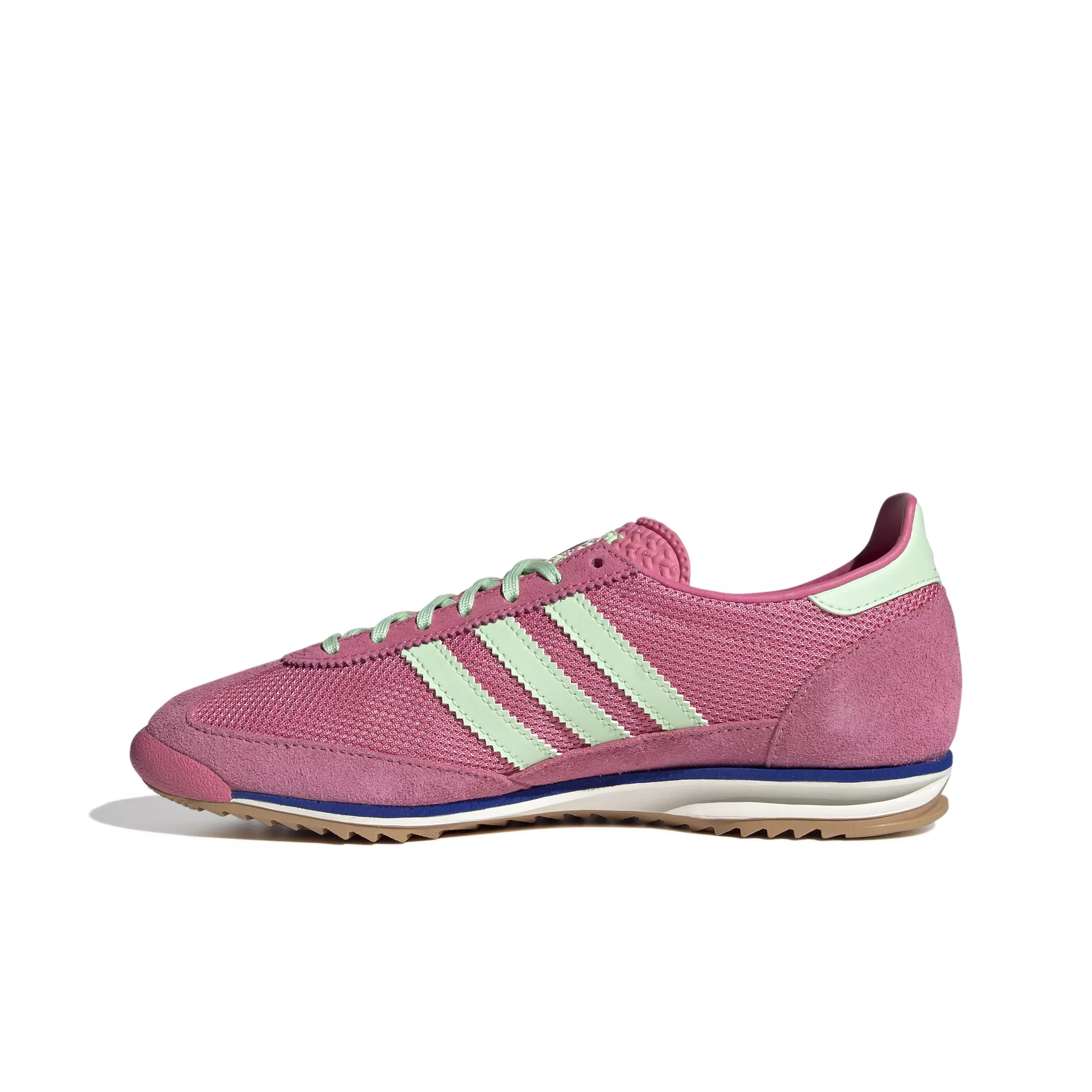 adidas Originals SL 72 OG "Pink Fusion/Semi Green Spark/Lucid Blue" Women's Shoe - PINK/GREEN/BLUE