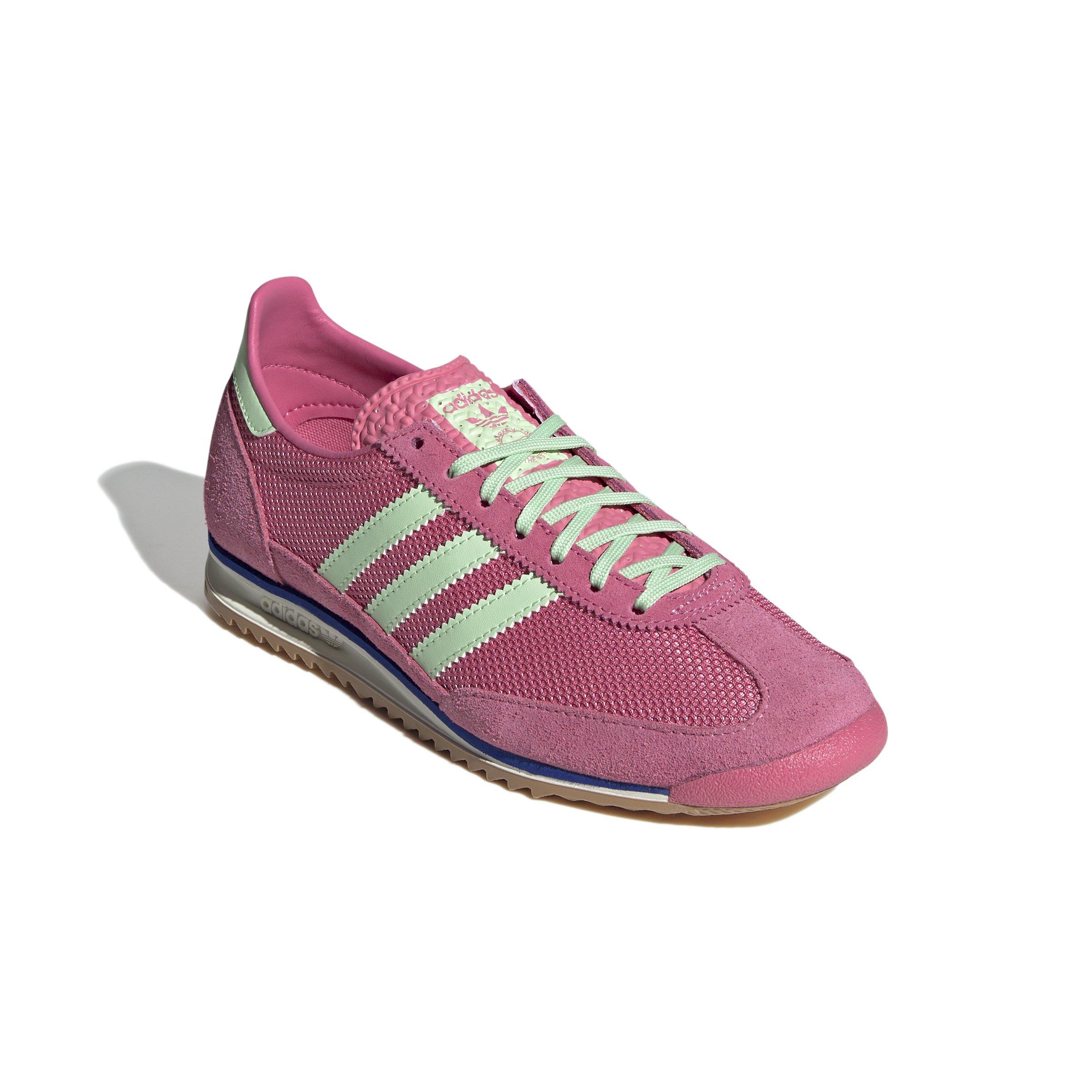 adidas Originals SL 72 OG "Pink Fusion/Semi Green Spark/Lucid Blue" Women's Shoe - PINK/GREEN/BLUE Thumbnail View 3