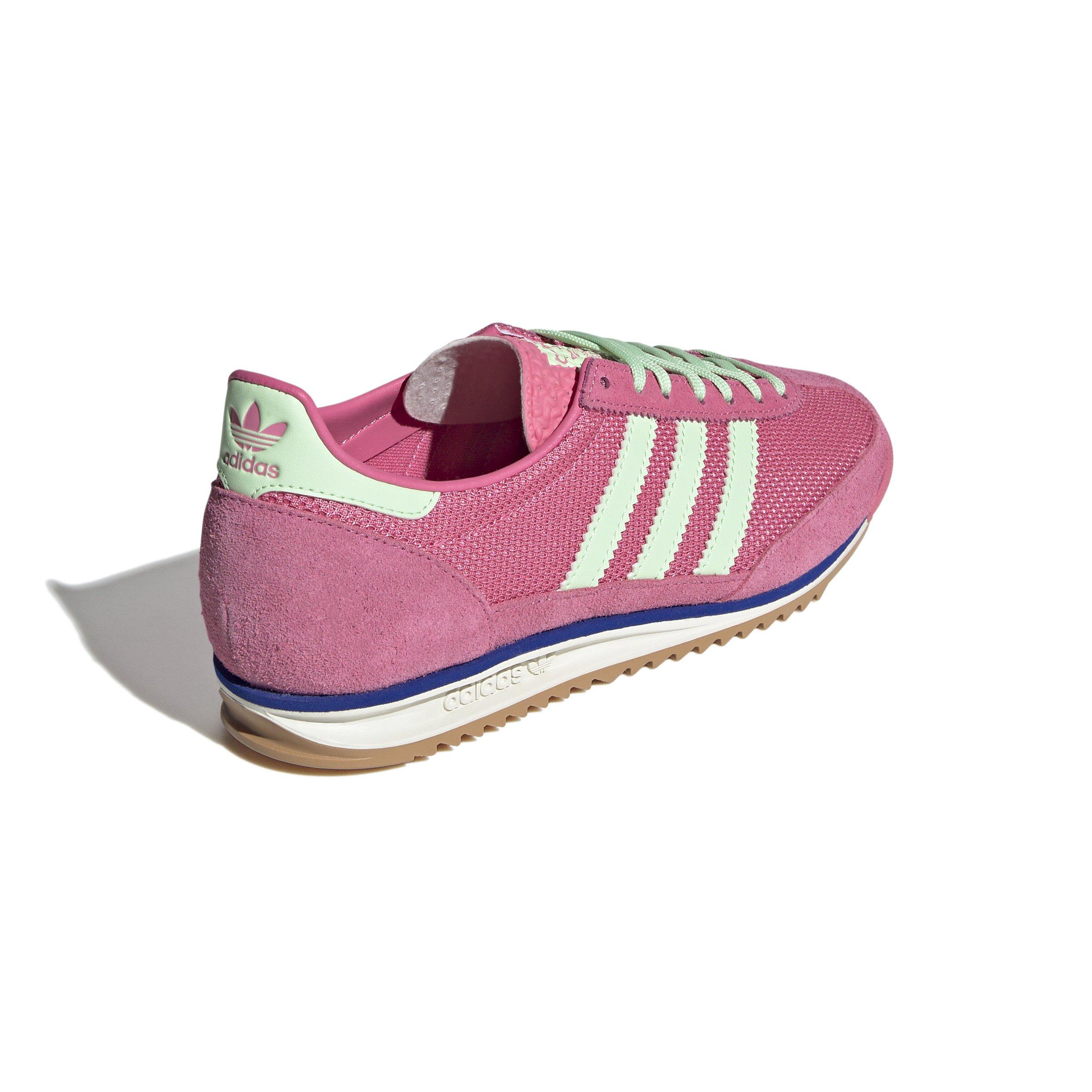 adidas Originals SL 72 OG "Pink Fusion/Semi Green Spark/Lucid Blue" Women's Shoe - PINK/GREEN/BLUE Thumbnail View 4