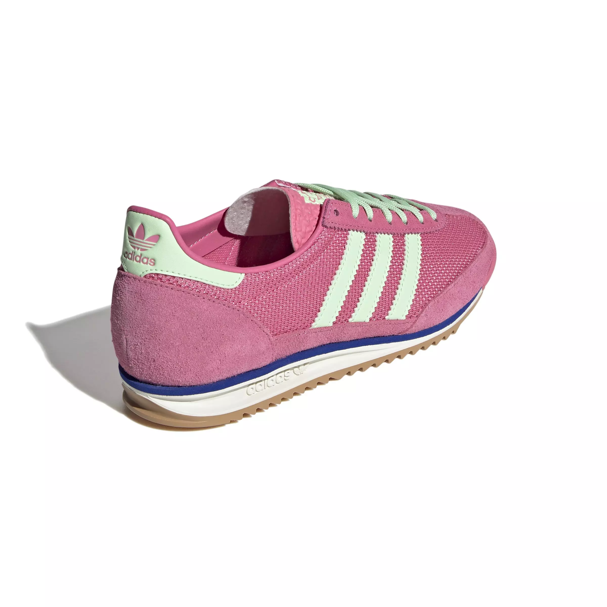 adidas Originals SL 72 OG "Pink Fusion/Semi Green Spark/Lucid Blue" Women's Shoe - PINK/GREEN/BLUE