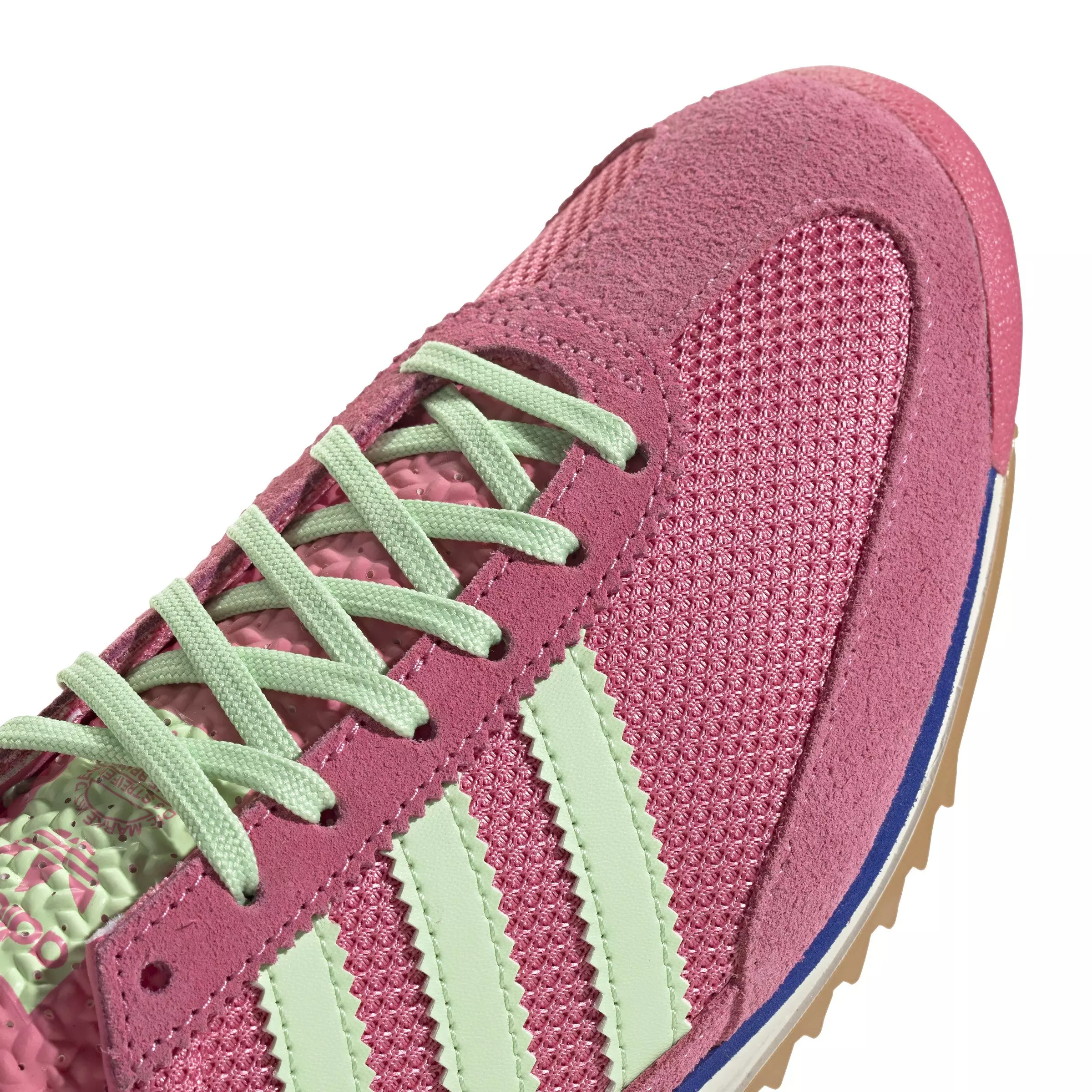 adidas Originals SL 72 OG "Pink Fusion/Semi Green Spark/Lucid Blue" Women's Shoe - PINK/GREEN/BLUE