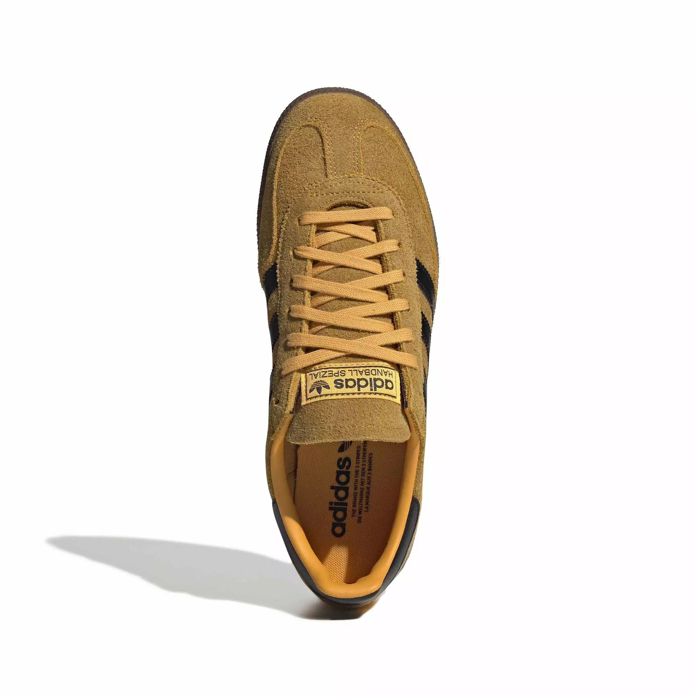 adidas Originals Handball Spezial "Victory Gold/Core Black/Gum 5" Men's Shoe - GOLD/BLACK/GUM