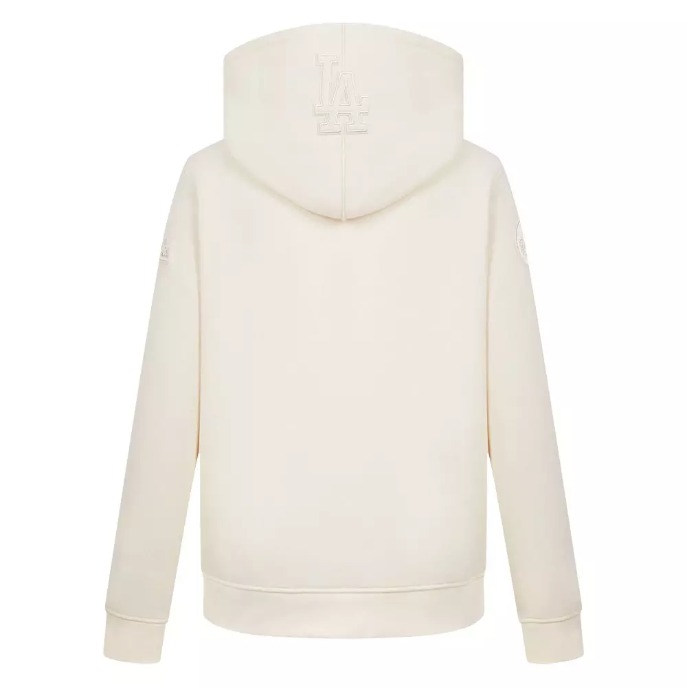Pro Standard Big Boys' MLB Los Angeles Dodgers Neutral Fleece Pullover Hoodie - Cream - CREAM