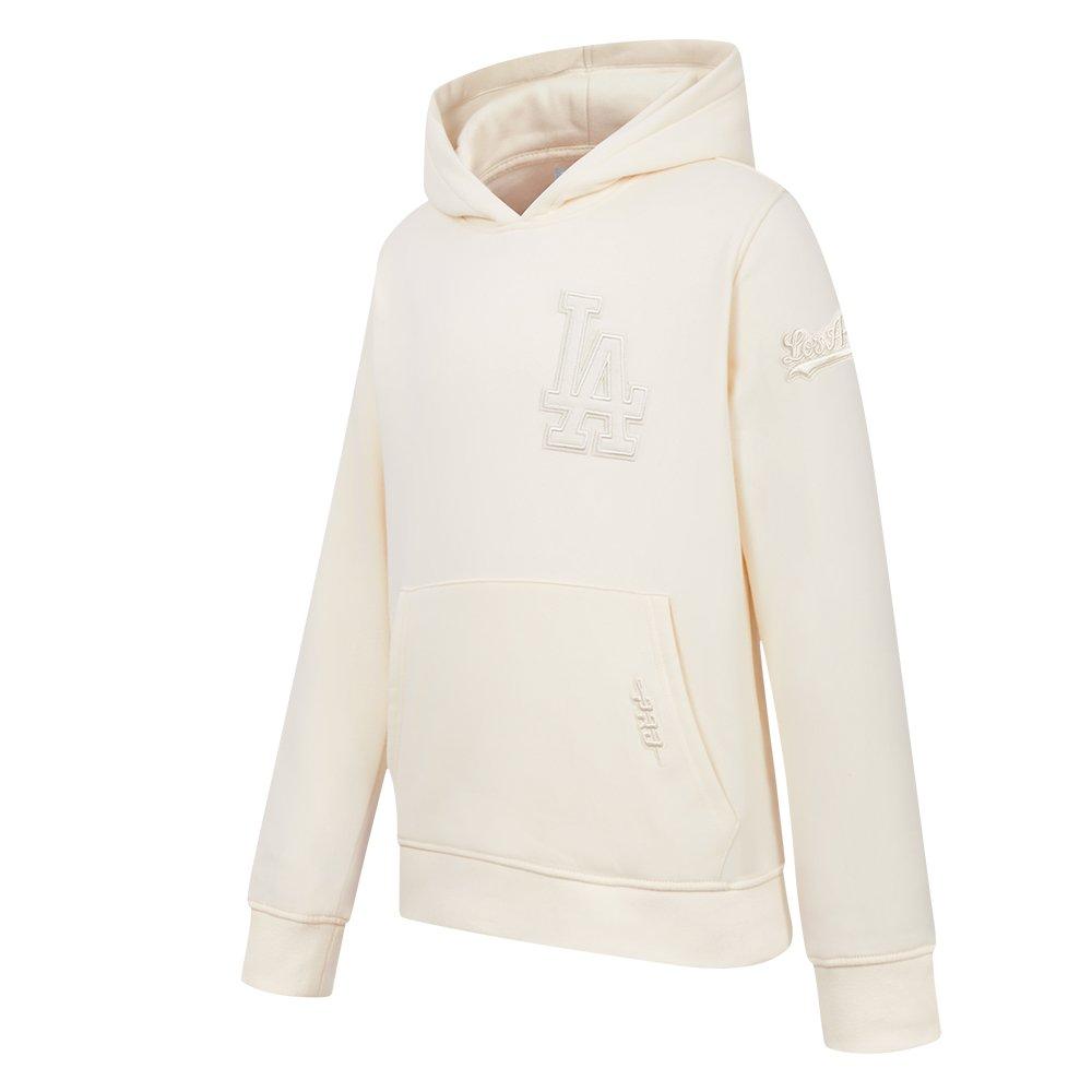 Pro Standard MLB Los Angeles Dodgers Neutral Big Boys' Cream Fleece Pullover Hoodie