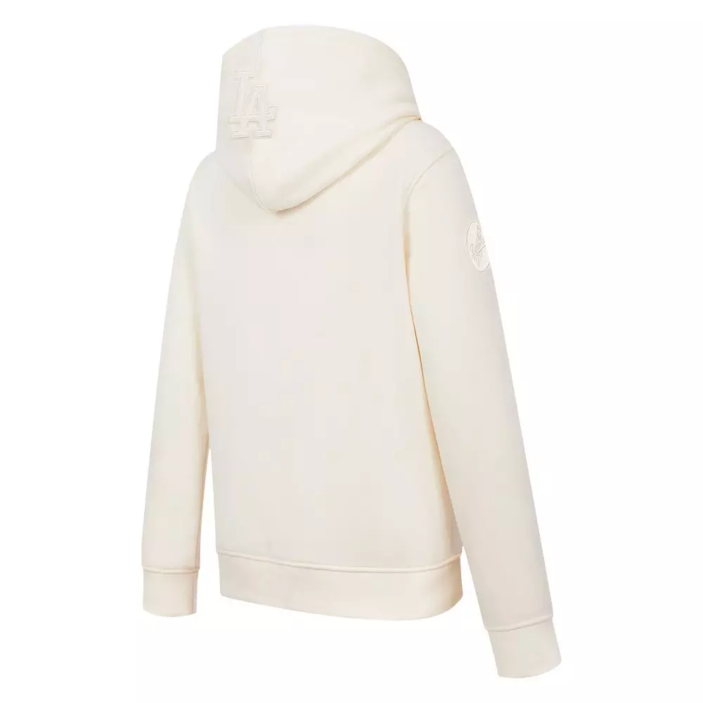 Pro Standard Big Boys' MLB Los Angeles Dodgers Neutral Fleece Pullover Hoodie - Cream - CREAM