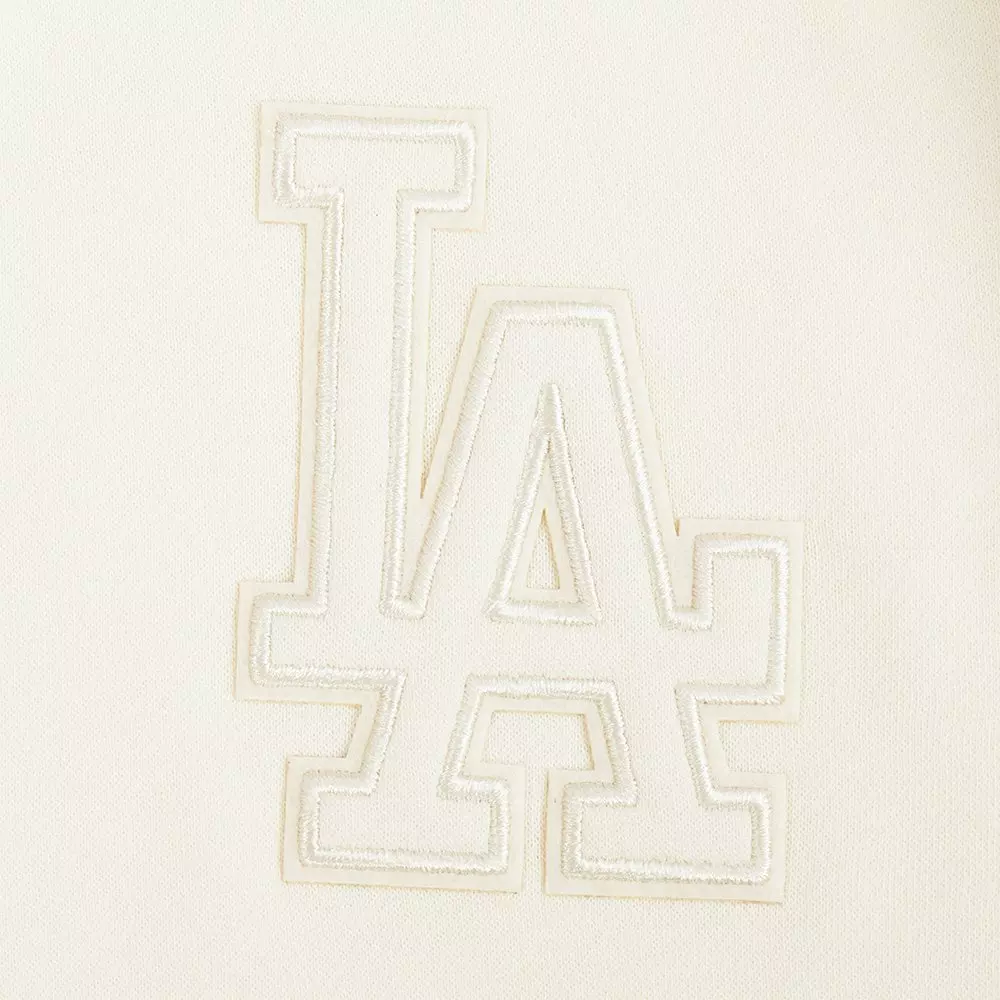 Pro Standard Big Boys' MLB Los Angeles Dodgers Neutral Fleece Pullover Hoodie - Cream - CREAM