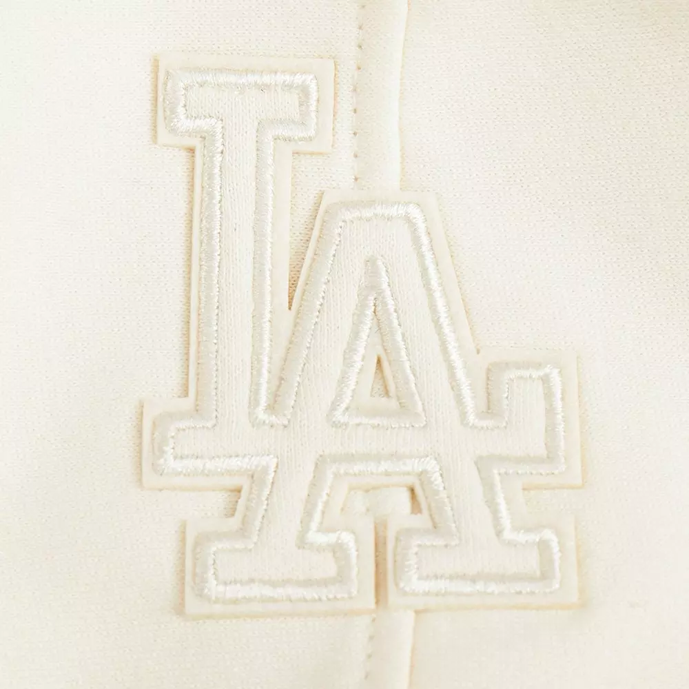 Pro Standard Big Boys' MLB Los Angeles Dodgers Neutral Fleece Pullover Hoodie - Cream - CREAM