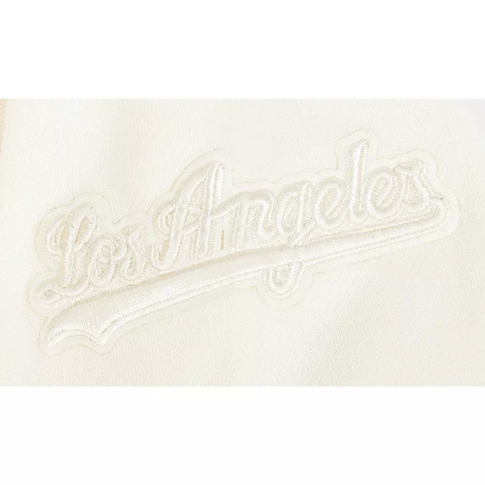 Pro Standard Big Boys' MLB Los Angeles Dodgers Neutral Fleece Pullover Hoodie - Cream - CREAM