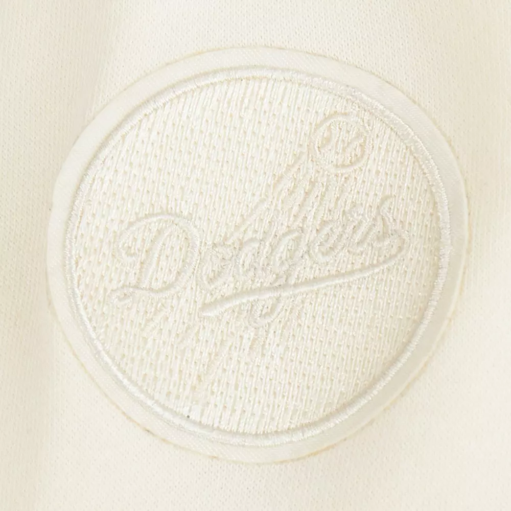 Pro Standard Big Boys' MLB Los Angeles Dodgers Neutral Fleece Pullover Hoodie - Cream - CREAM