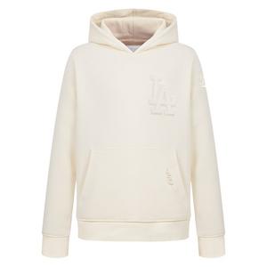 Pro Standard Big Boys' MLB Los Angeles Dodgers Neutral Fleece Pullover Hoodie -Cream