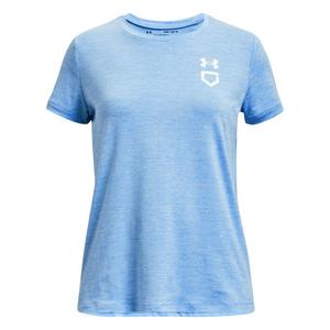 Under Armour Girls' Utility Softball Training T-Shirt -Lt Blue