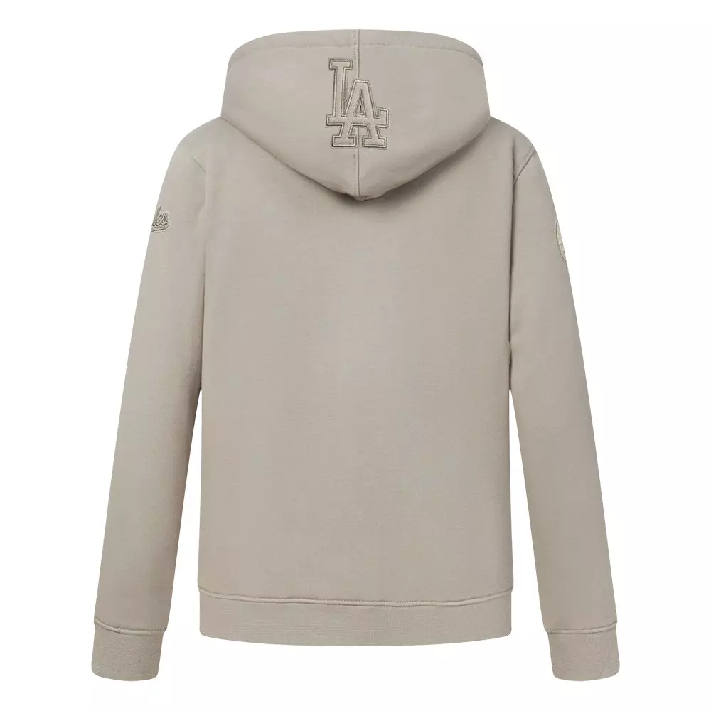 Pro Standard Big Boys' MLB Los Angeles Dodgers Neutral Fleece Pullover Hoodie -Khaki - KHAKI