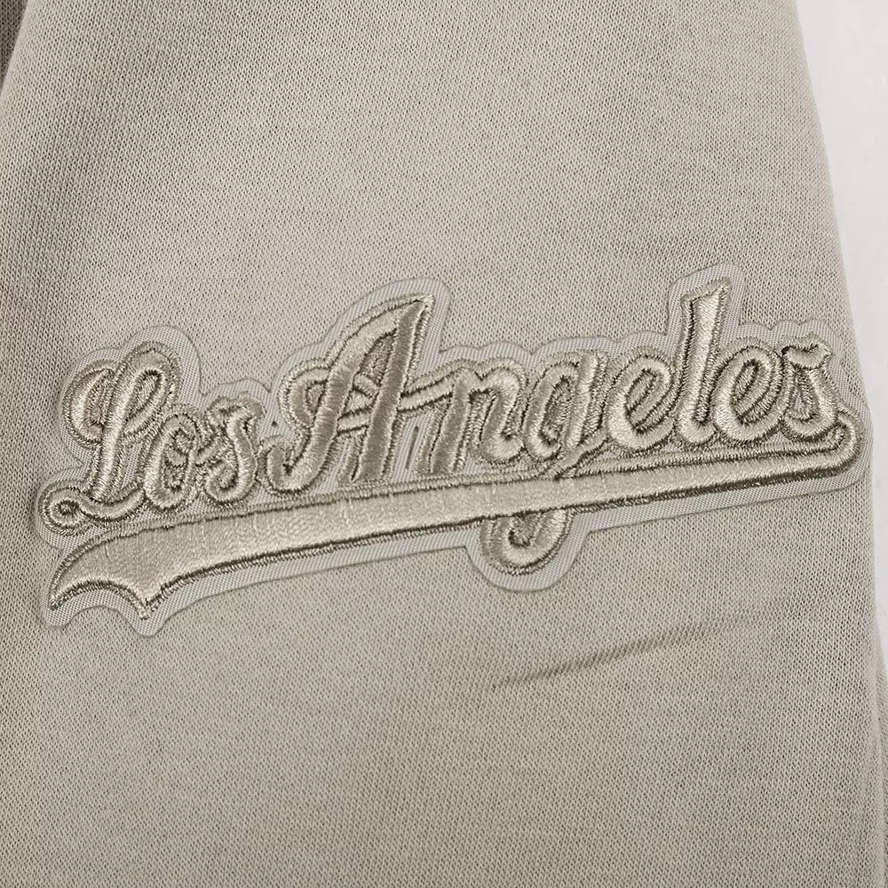 Pro Standard Big Boys' MLB Los Angeles Dodgers Neutral Fleece Pullover Hoodie - Khaki - KHAKI