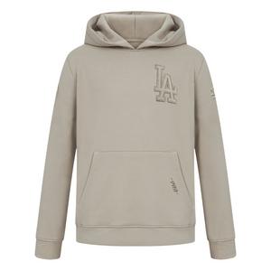 Pro Standard Big Boys' MLB Los Angeles Dodgers Neutral Fleece Pullover Hoodie -Khaki