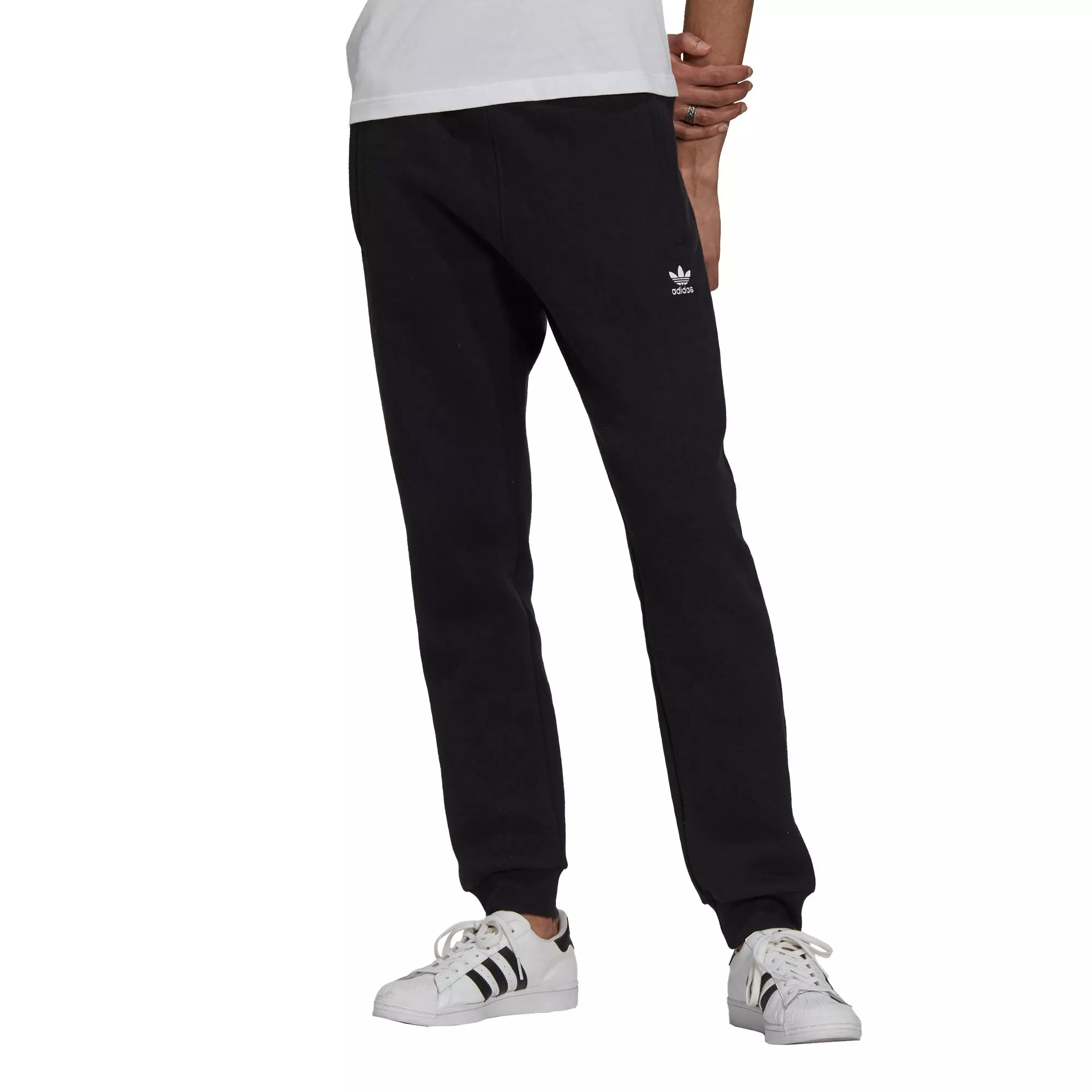 adidas Originals Men's Black Adicolor Essentials Trefoil Pants