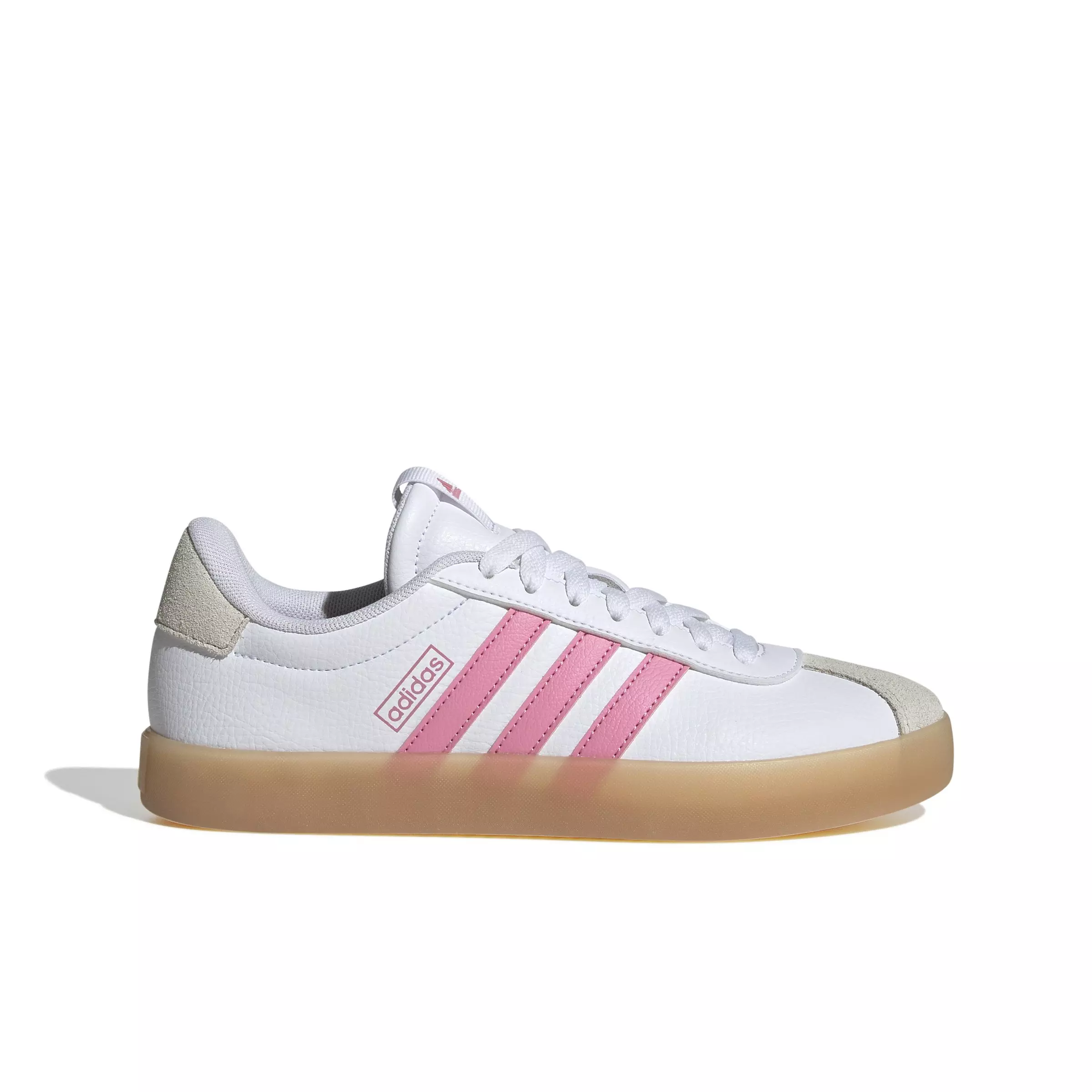 adidas VL Court 3.0 "Ftwr White/Bliss Pink/Gum 3" Women's Skateboard Shoe - WHITE/PINK/GUM