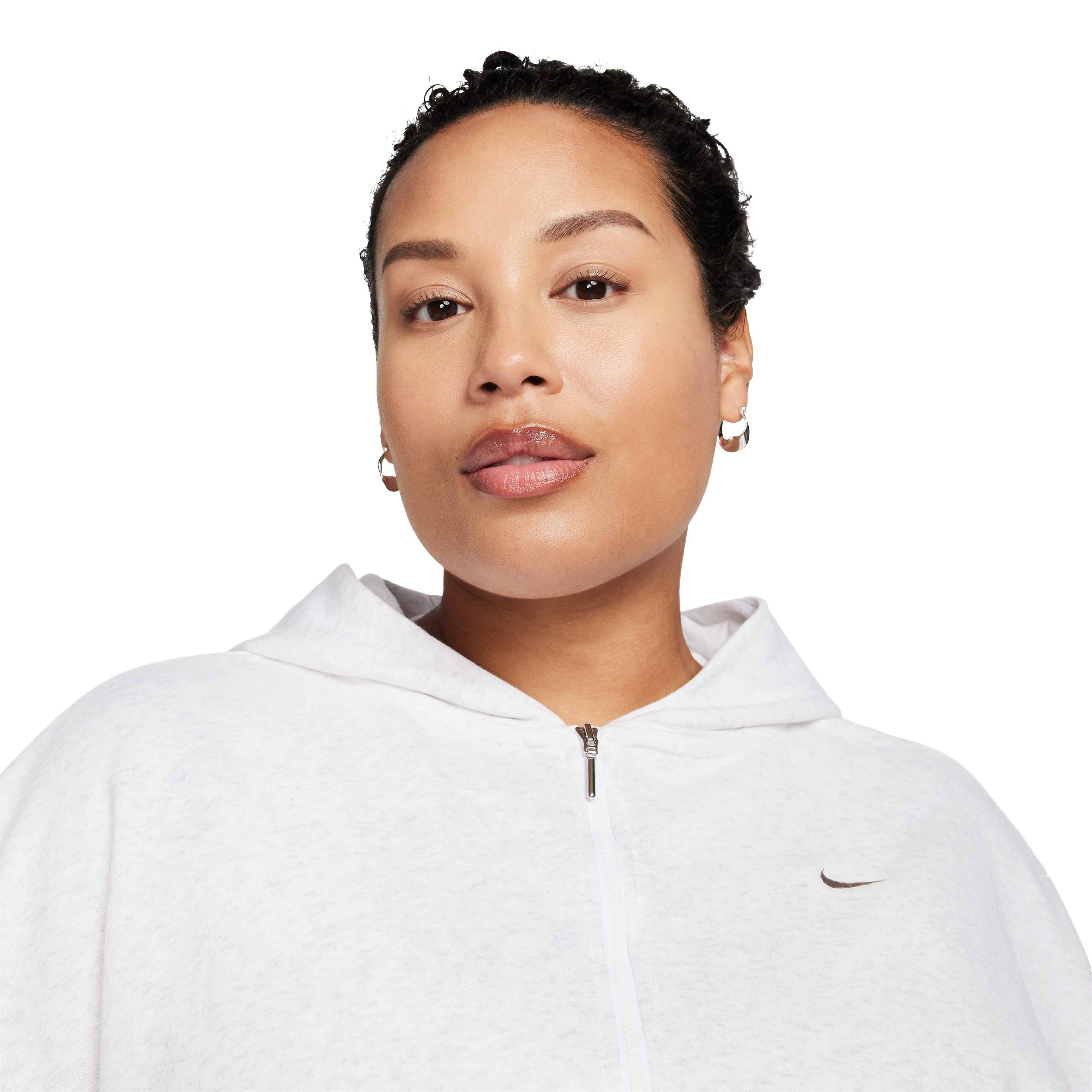 Nike Sportswear Chill Terry Women's White Loose Full-Zip French Terry Hooded Jacket