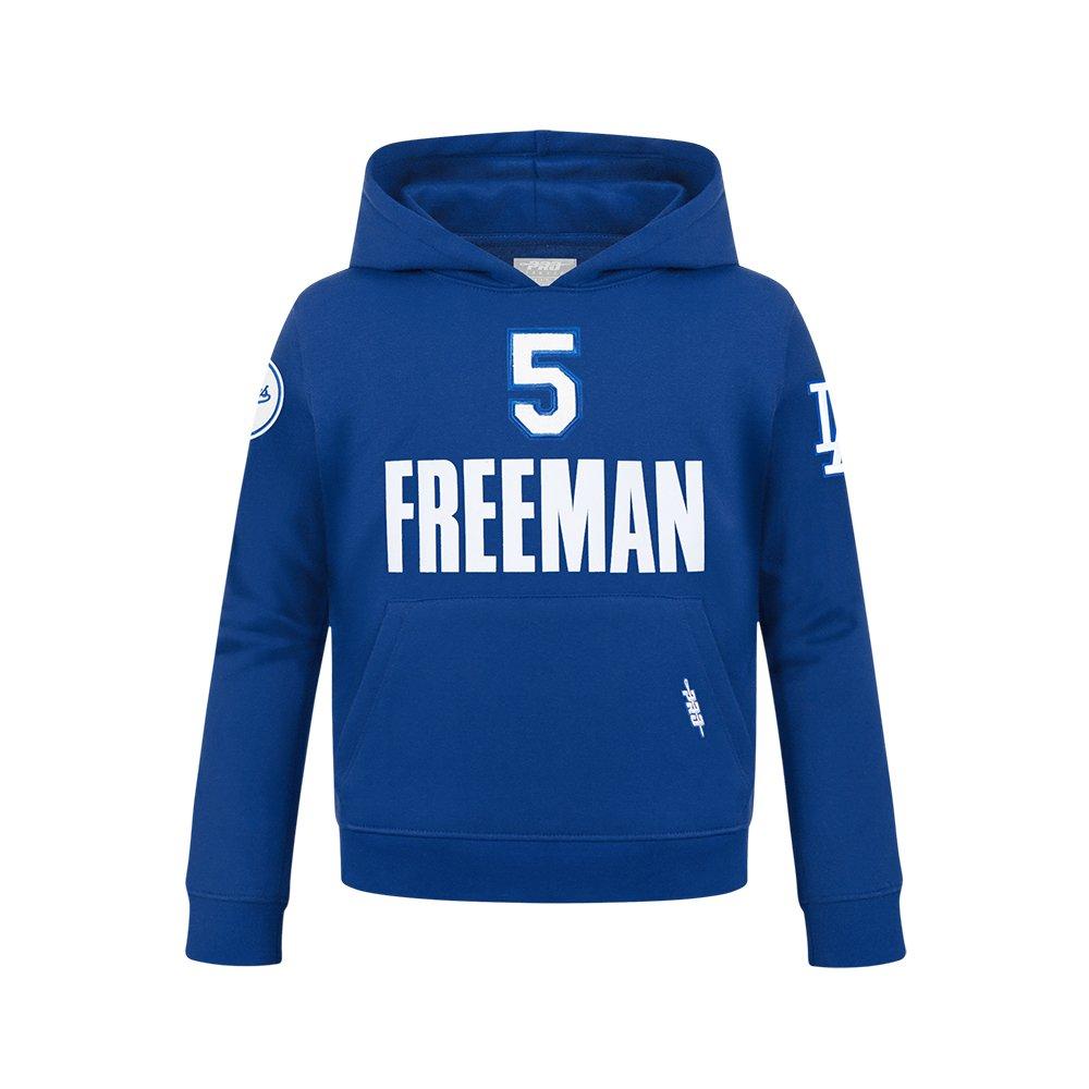 Pro Standard MLB LA Dodgers Freddie Freeman #5 Classic Player Name &amp; Number Big Boys' PO Hoodie