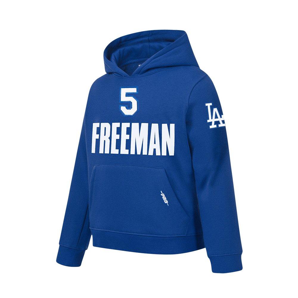 Pro Standard MLB LA Dodgers Freddie Freeman #5 Classic Player Name & Number Big Boys' PO Hoodie
