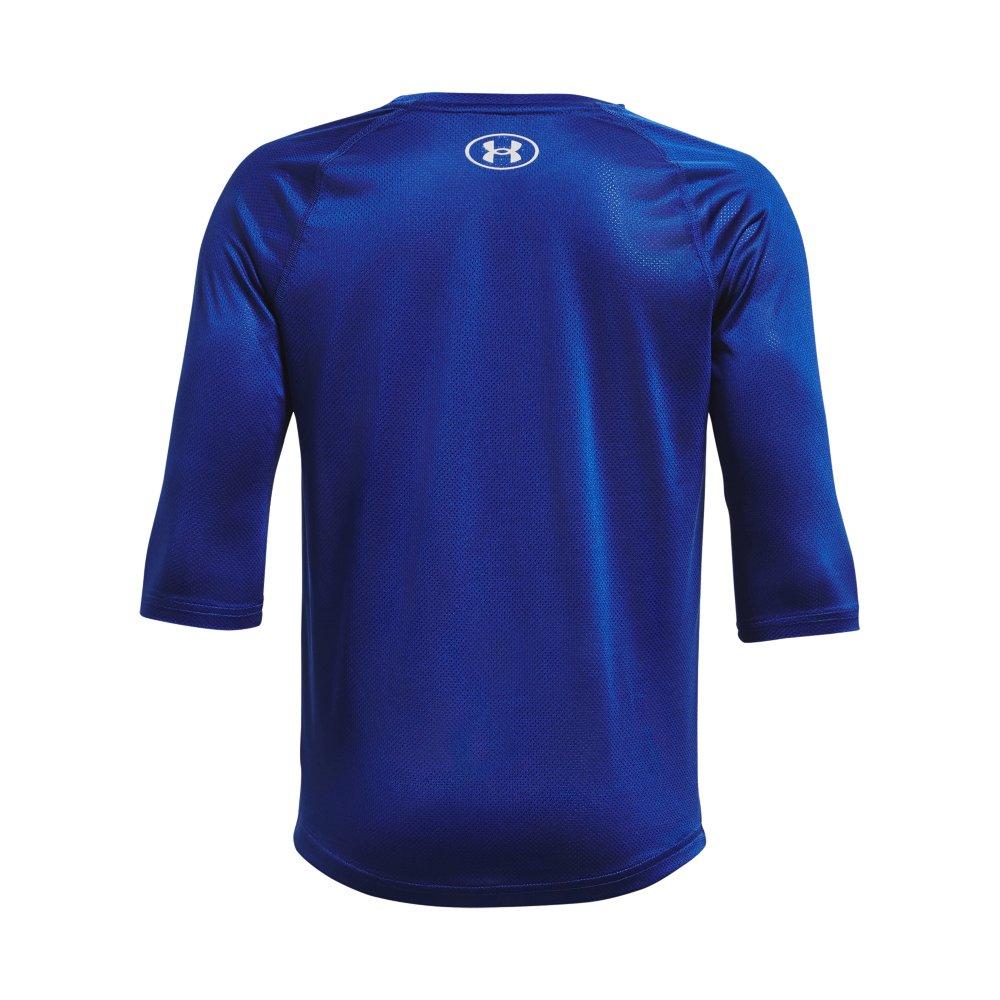Under Armour Big Boys' Utility 2/3 Shirt - Grey/Royal