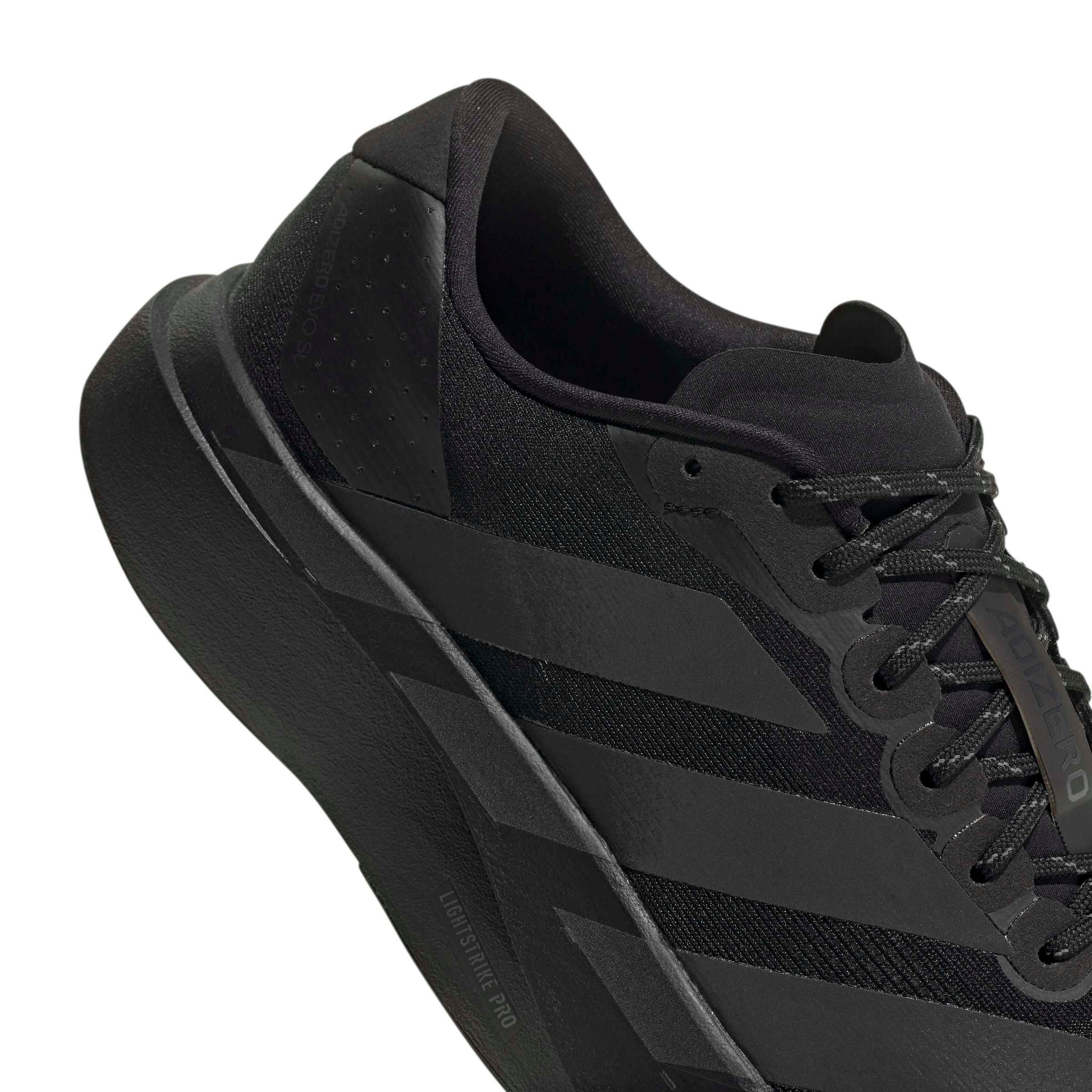 adidas Adizero EVO SL "Core Black/Carbon/White Tint" Men's Running Shoe - BLACK/CARBON/WHITE