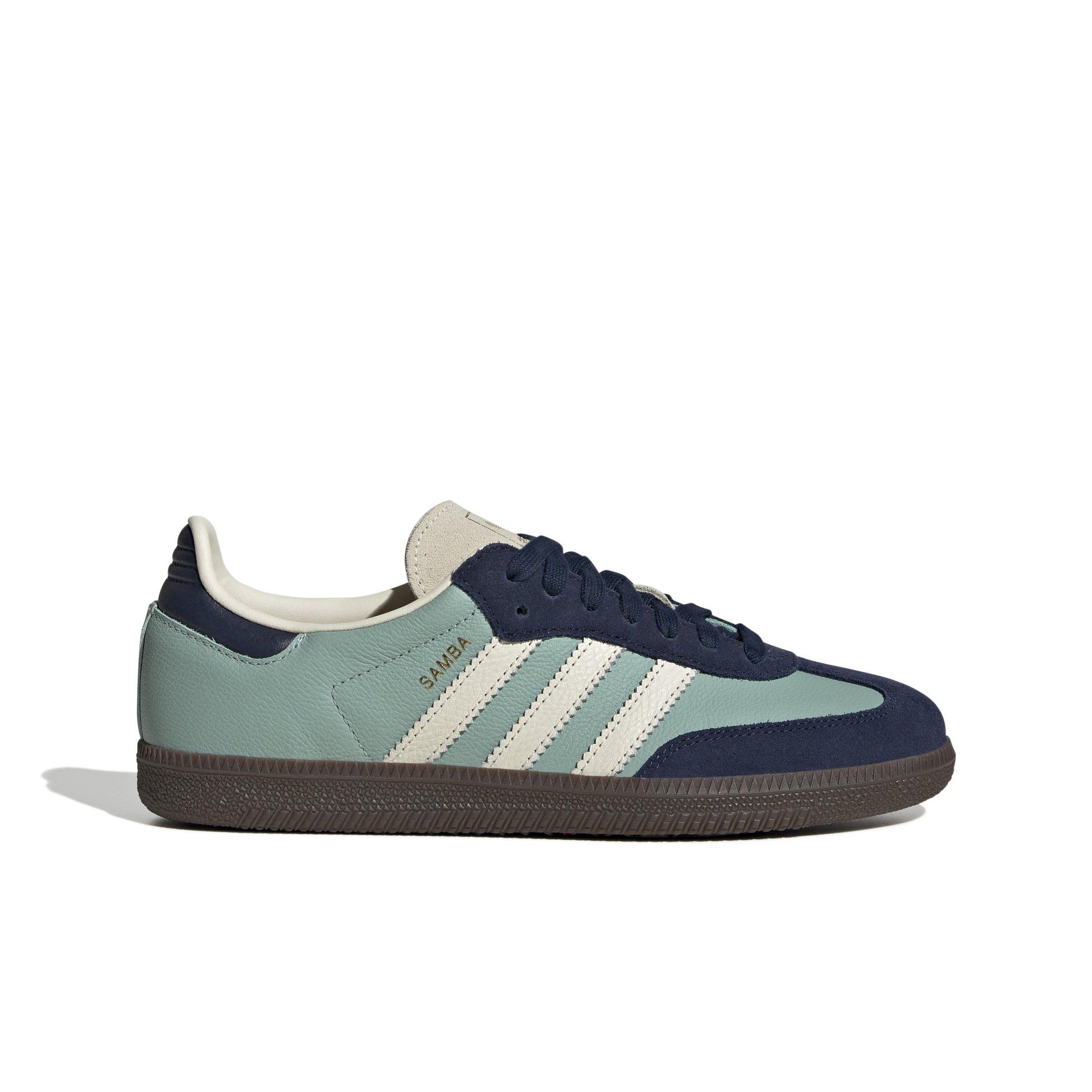 adidas Originals Samba OG "Hazy Green/Cream White/Night Indigo" Women's Shoe - GREEN/CREAM/INDIGO Thumbnail View 1