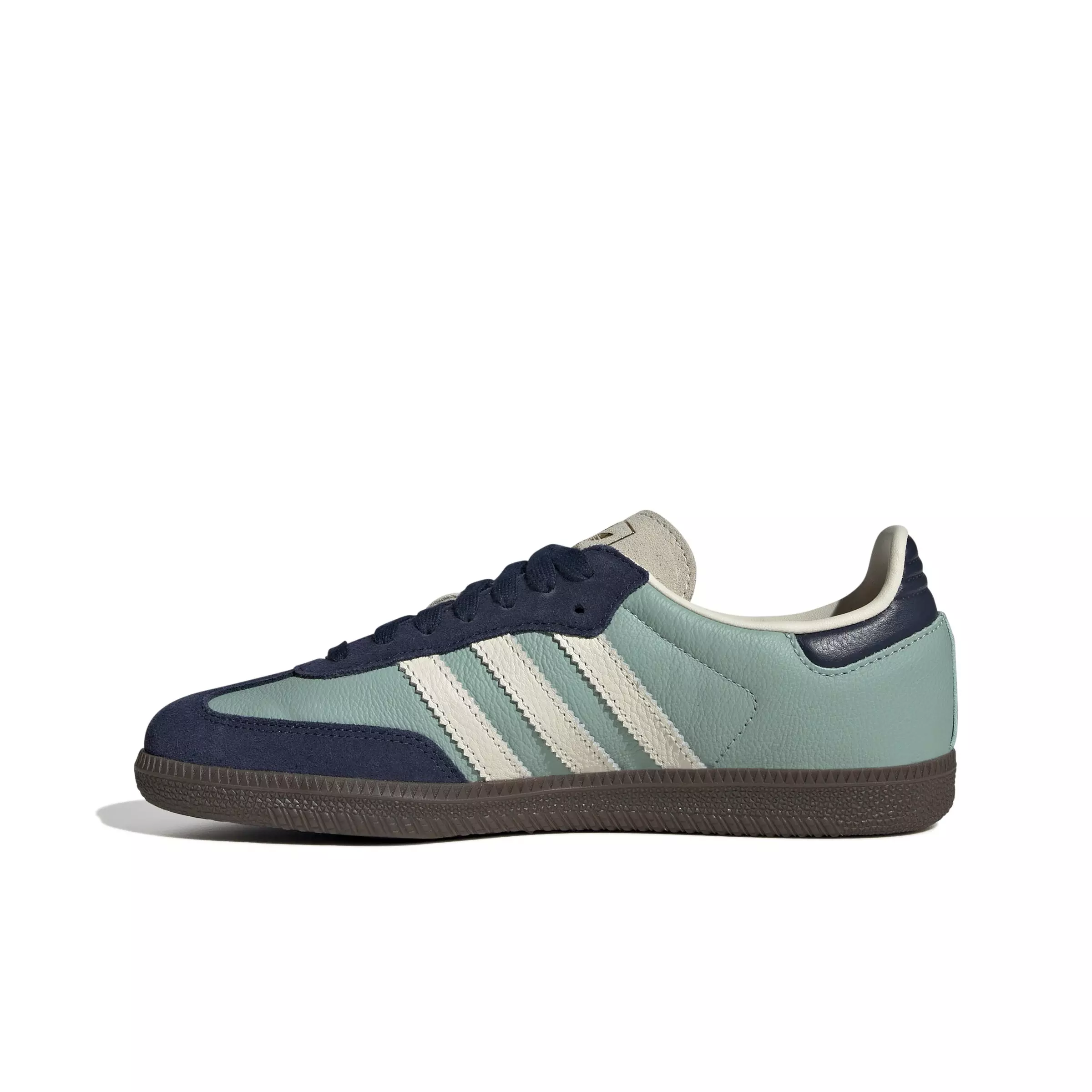 adidas Originals Samba OG "Hazy Green/Cream White/Night Indigo" Women's Shoe - GREEN/CREAM/INDIGO
